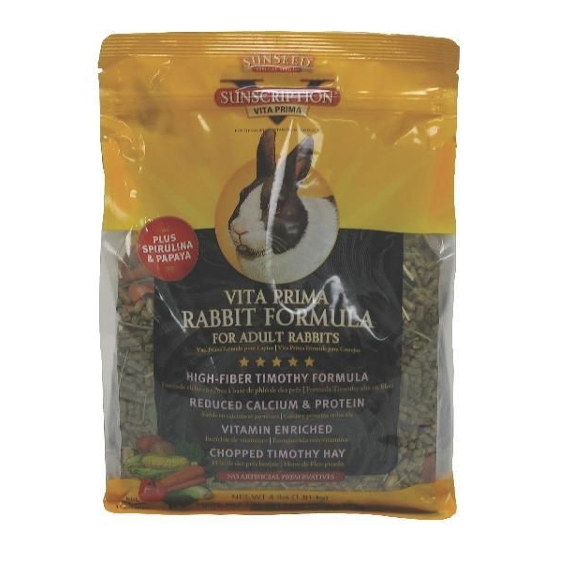 Sunseed Vita Prima Adult Rabbit Food 4 lbs