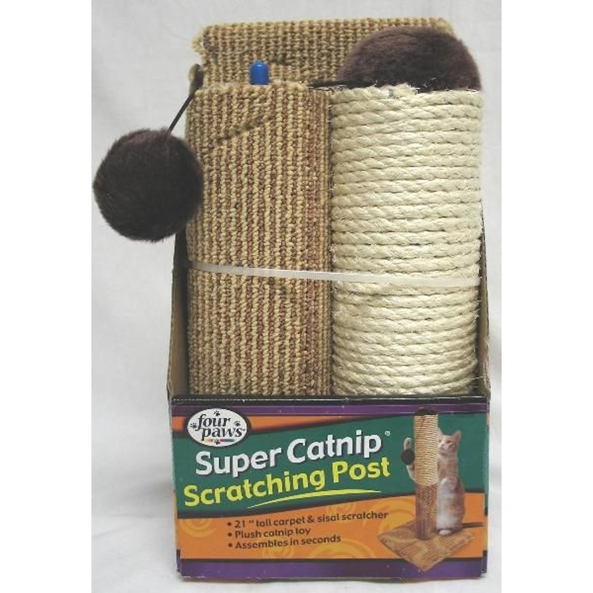 Four Paws 3 Piece Cat Scratcher 21 In