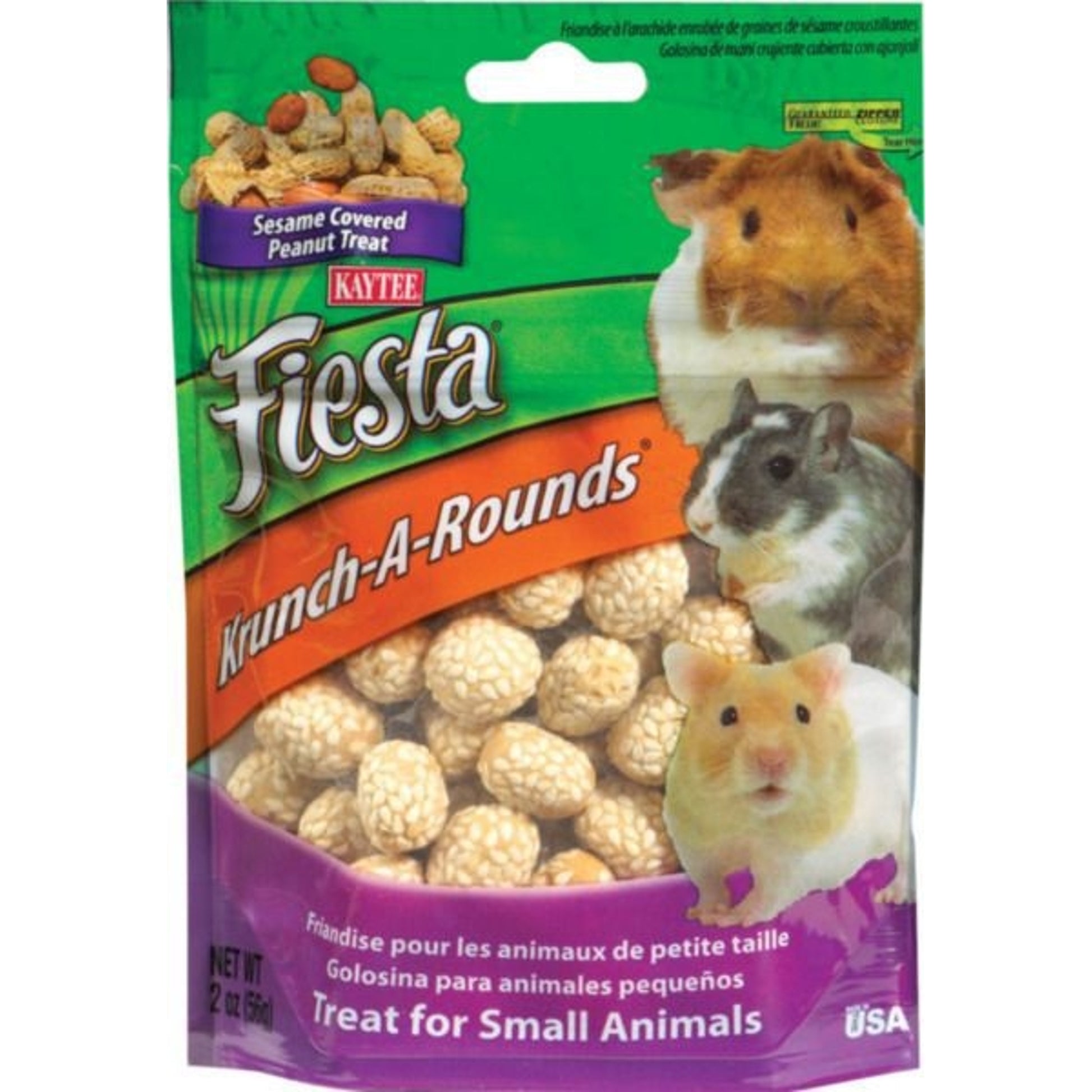 Kaytee Krunch-A-Rounds W Peanut Center 2 oz. PB