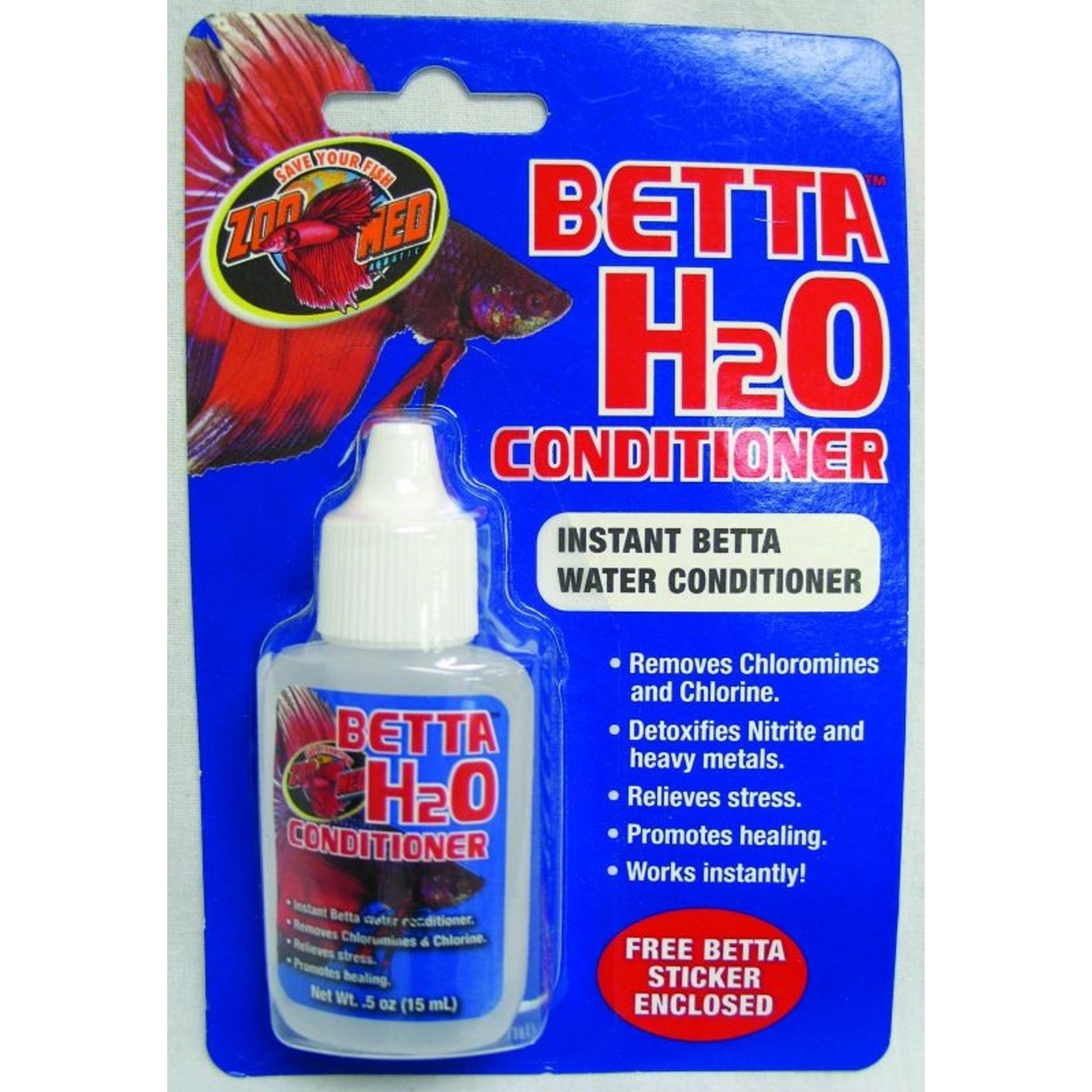 Zoo Med Betta H20 Conditioner 0.5 oz.