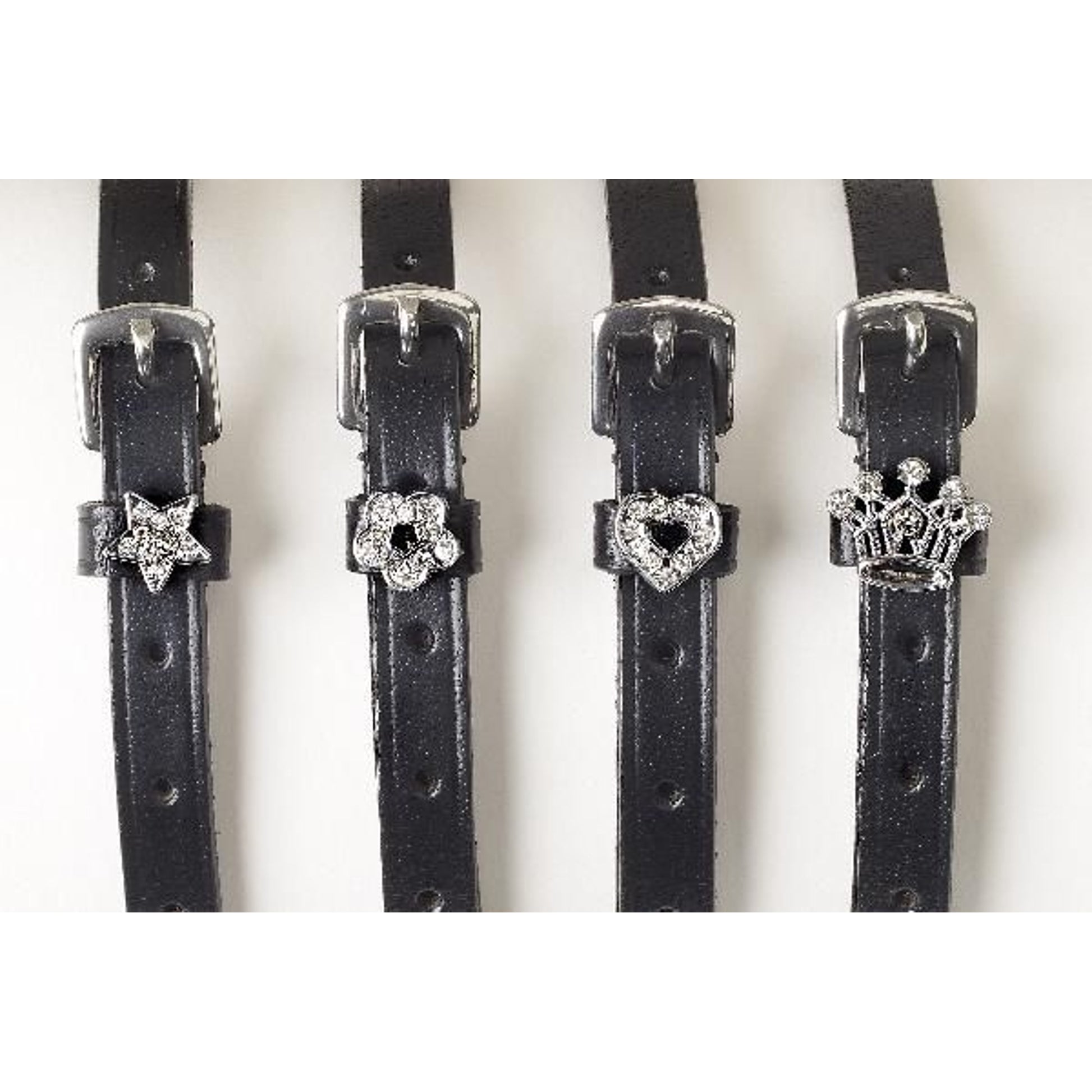 Camelot Jewelry Spur Strap 18 Bk/Wh