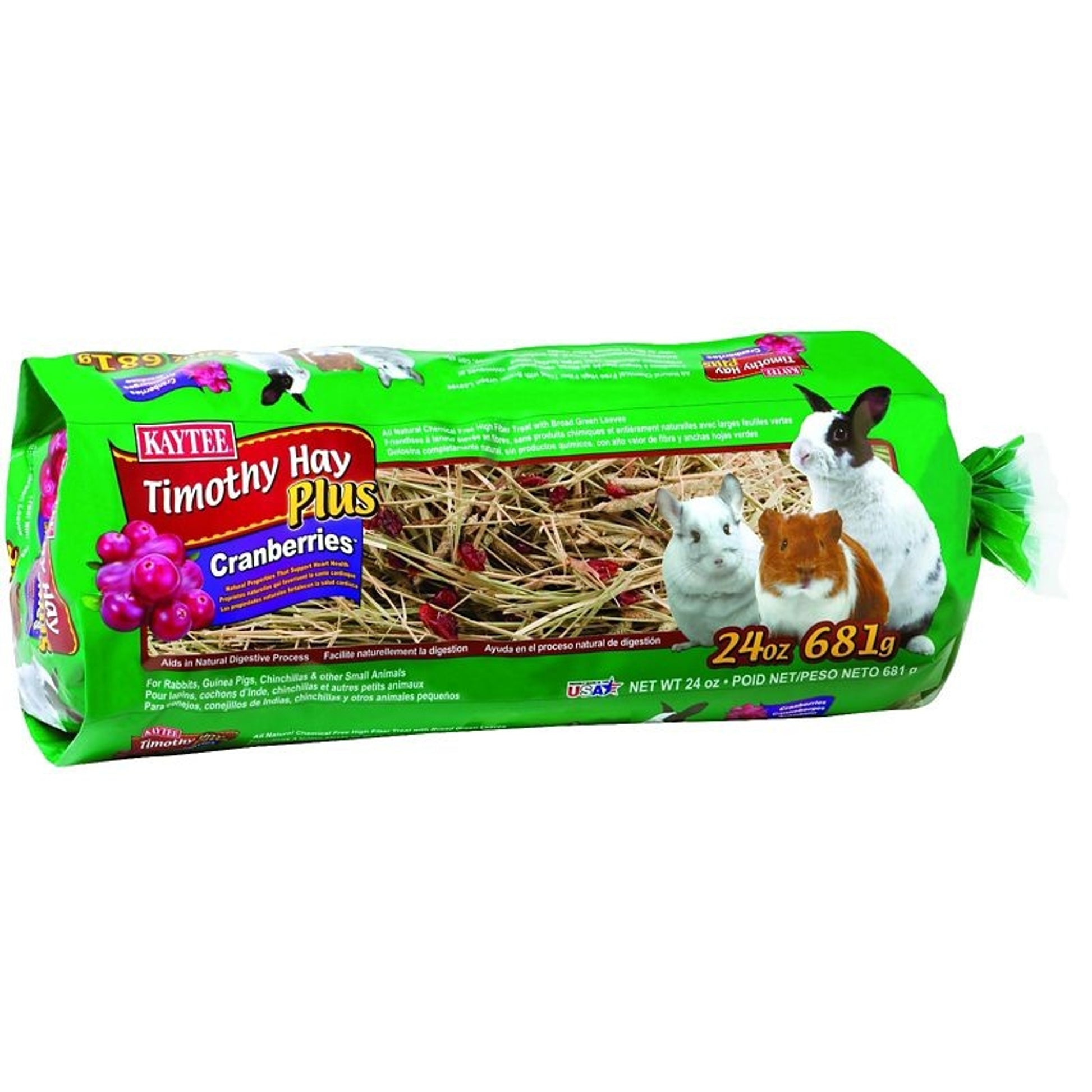 Kaytee Timothy Hay Plus Cranberry 24 oz. Cranberry