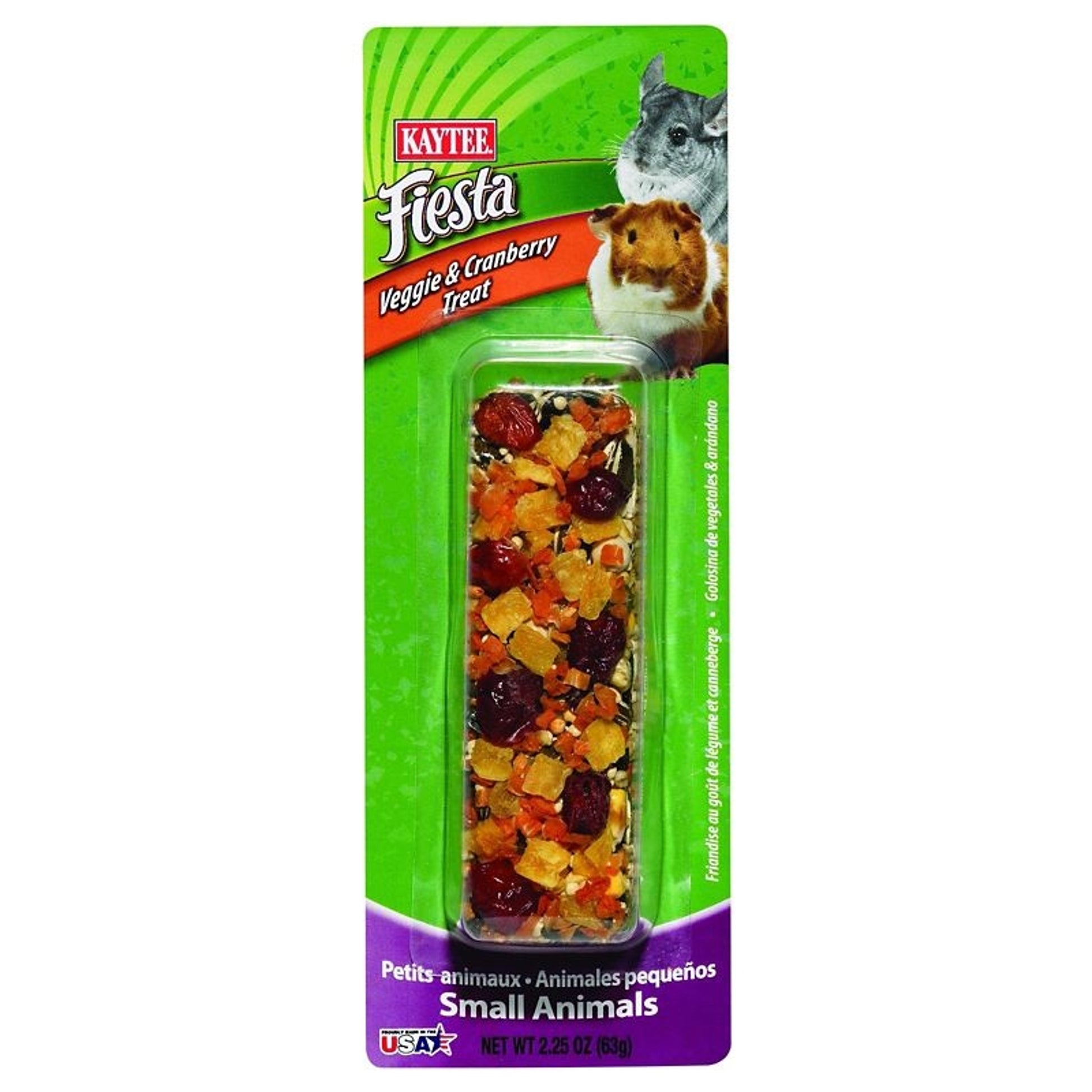 Kaytee Fiesta Veg/Cran Treat Stick 2.5 oz Cran/Veg