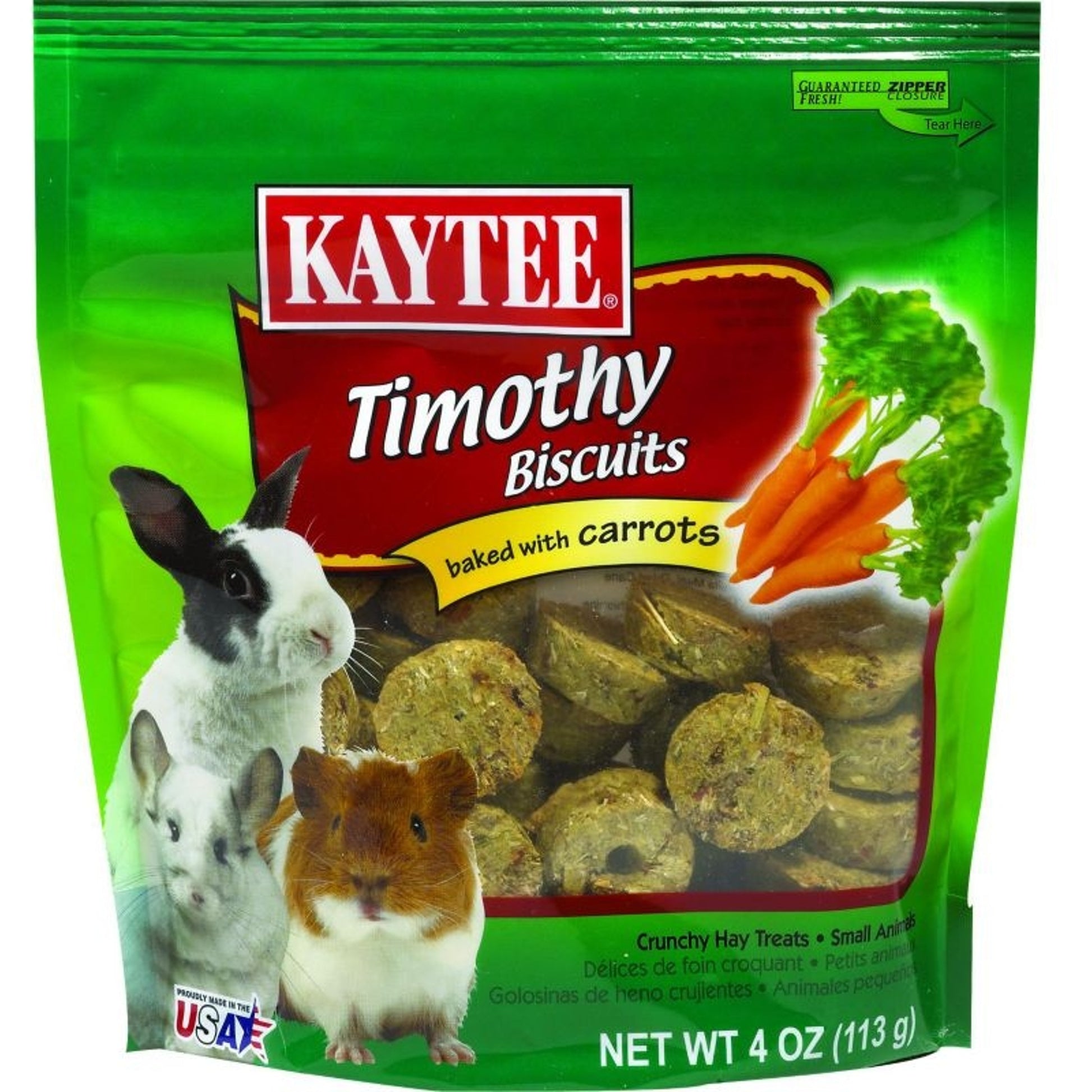Kaytee Timothy Hay Baked Animal Treat 4oz Grn