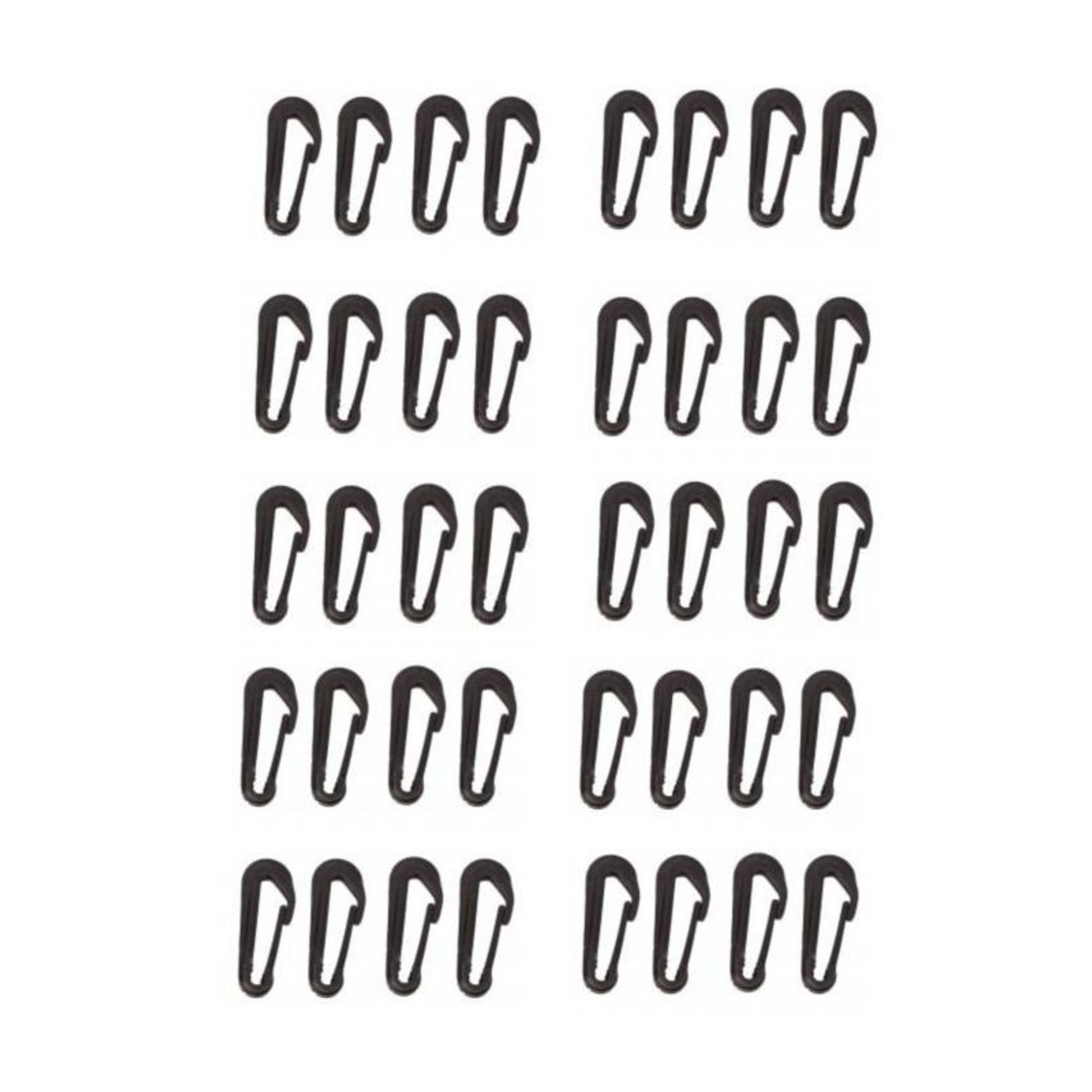 Micklem Plstic Clip 5Cm 10X4 Pack Black