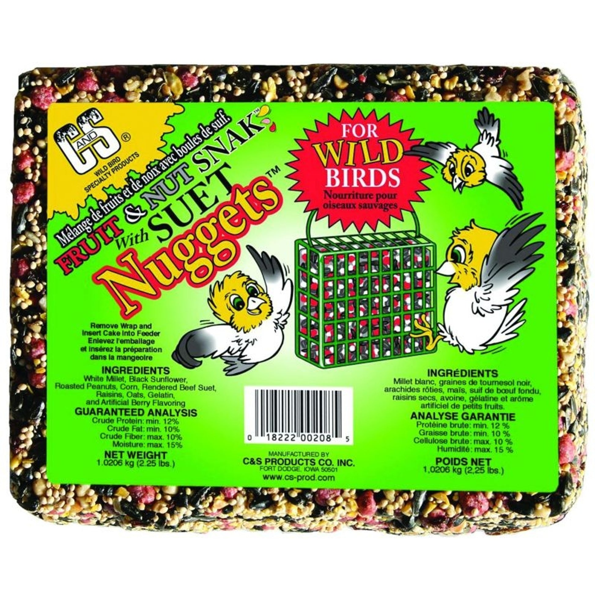 Cands Fruit And Nut Snak with Suet Nuggets 2.25lb