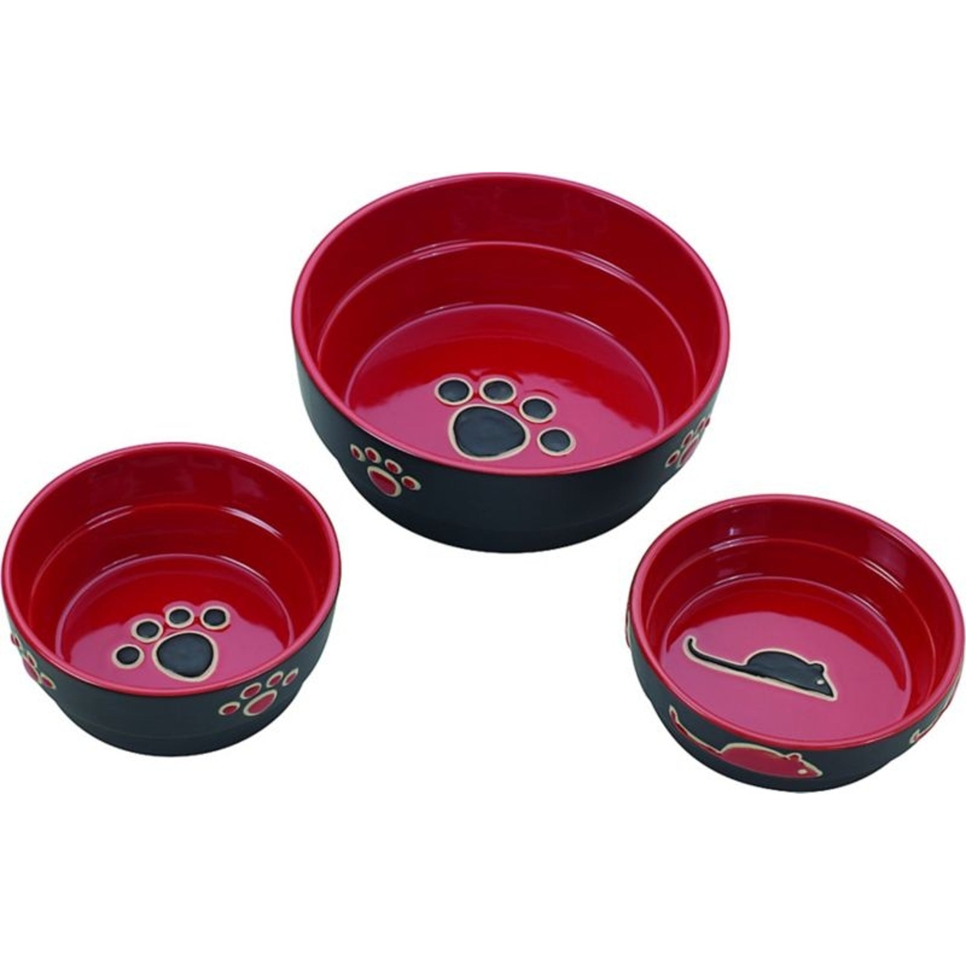 Spot Fresco Cat Dish 5 Red