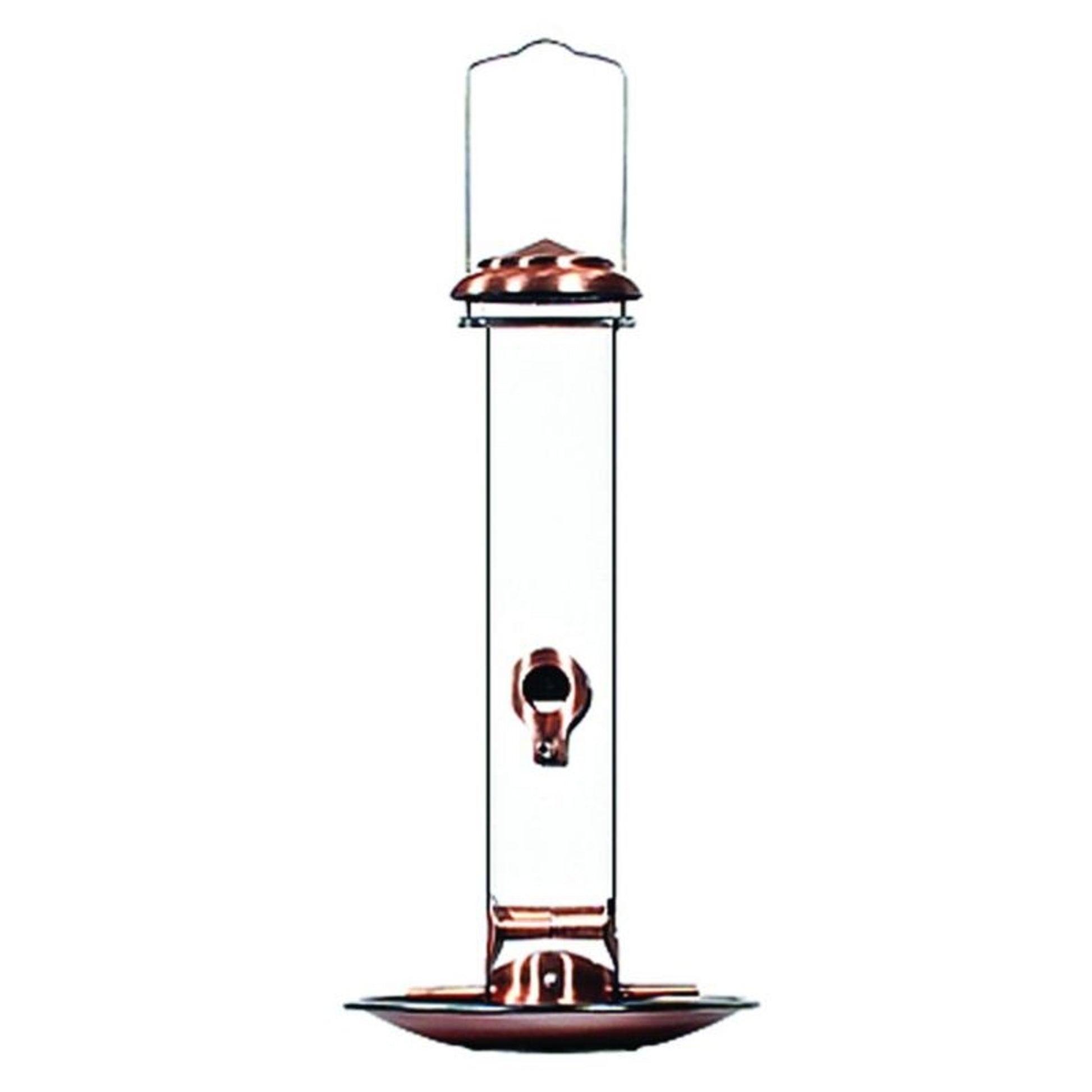 Audubon Copper Tube Feeder with Tray 9x8x7 Copper