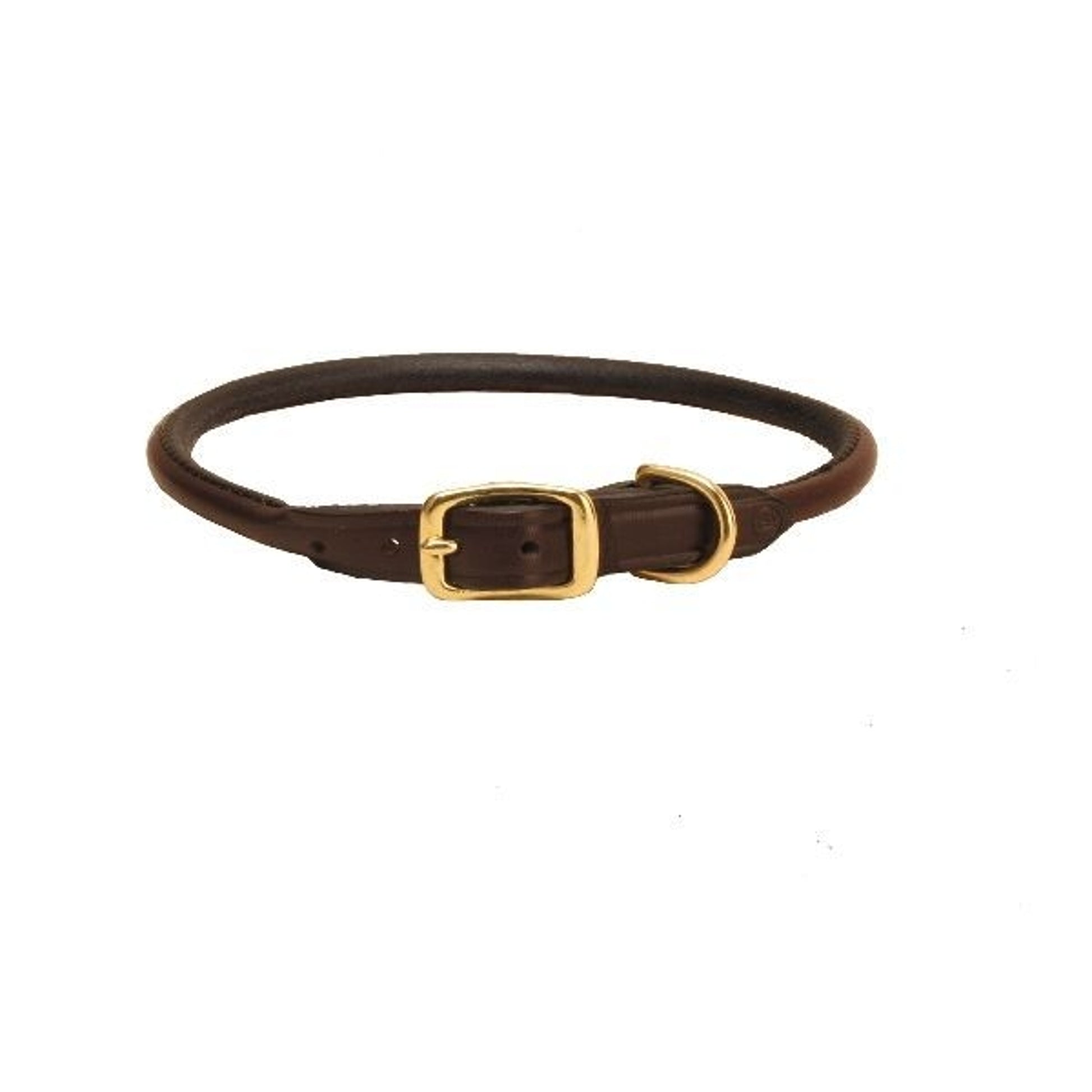 Tory Leather Rolled Leather Dog Collar