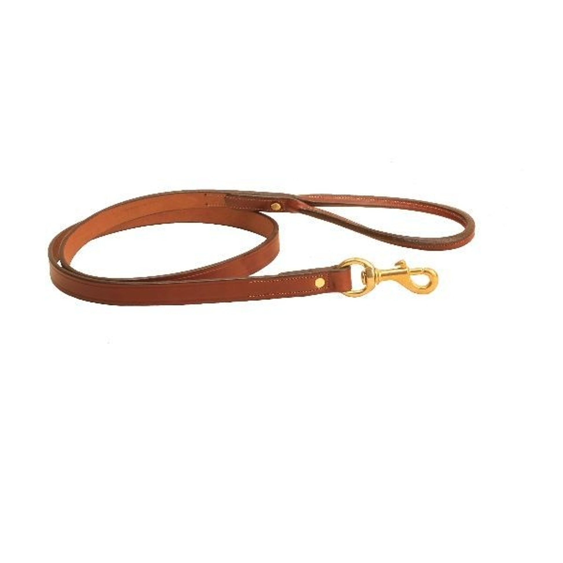 Tory Leather Rolled Handle Dog Leash