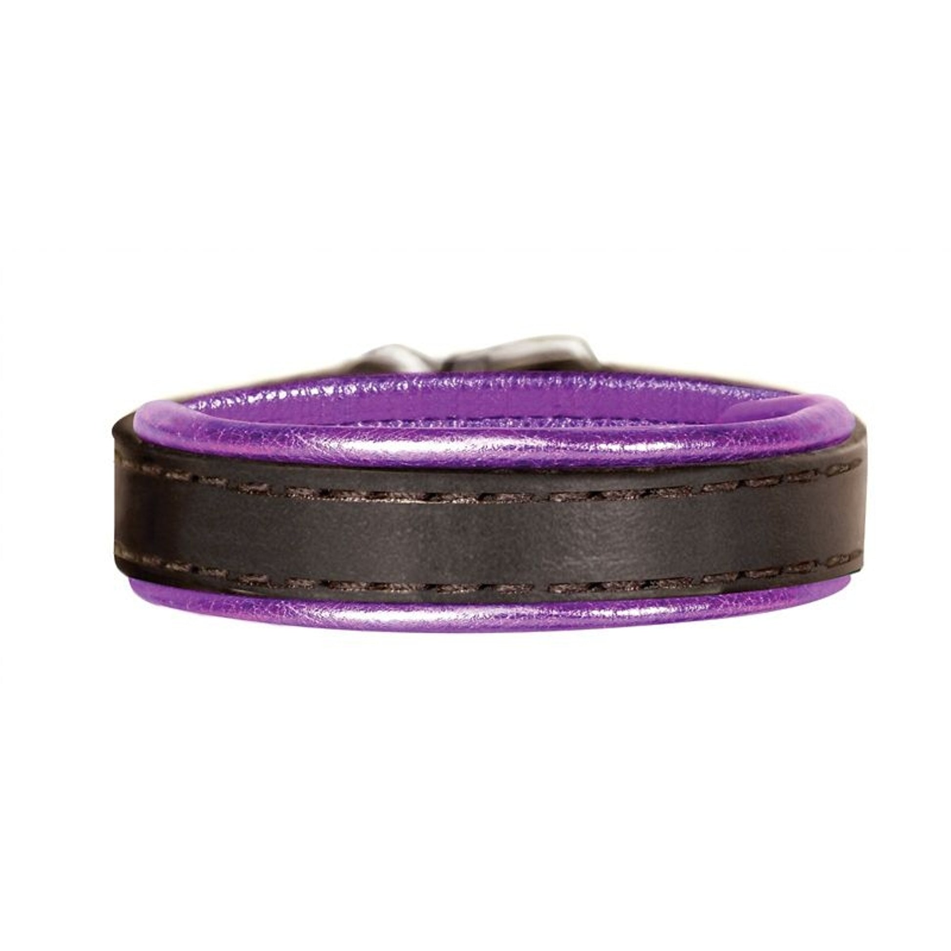 Perri's Metallic Padded Leather Bracelet One Size