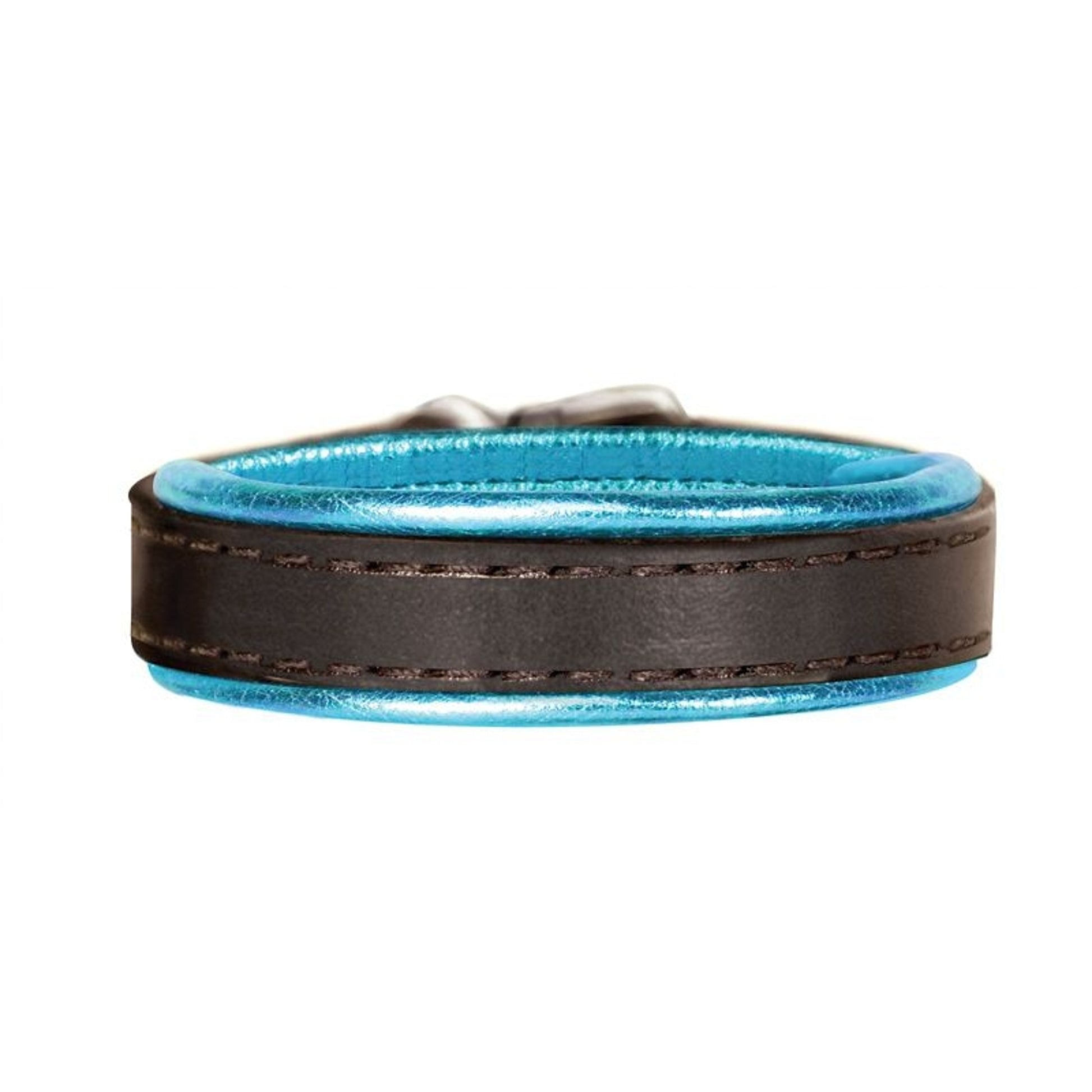 Perri's Metallic Padded Leather Bracelet One Size