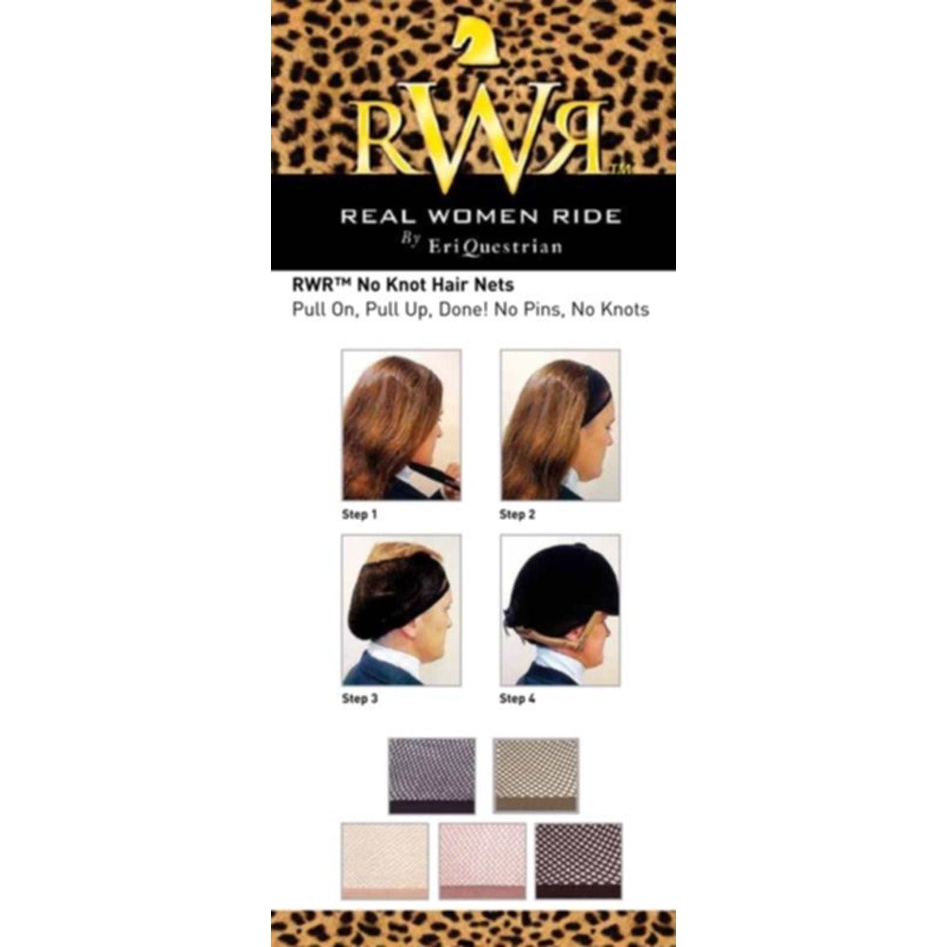 Real Women Ride No Knot Hair Net