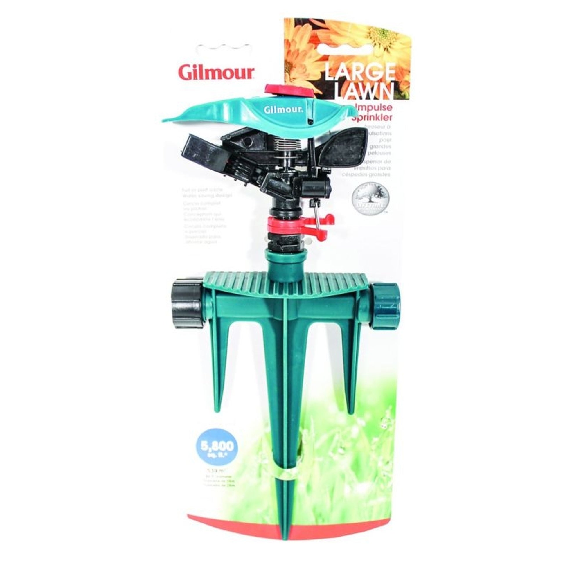 Gilmour Poly Impulse Head Sprinklr Poly Spike Base