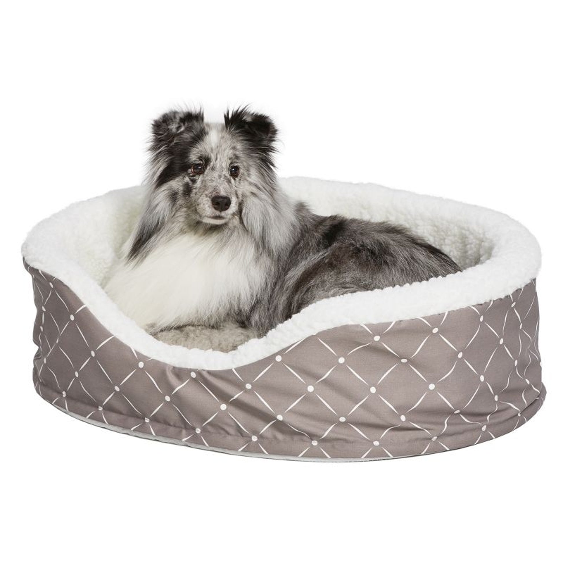 Quiet Time Ortho Mushroom Cradle Dog Bed