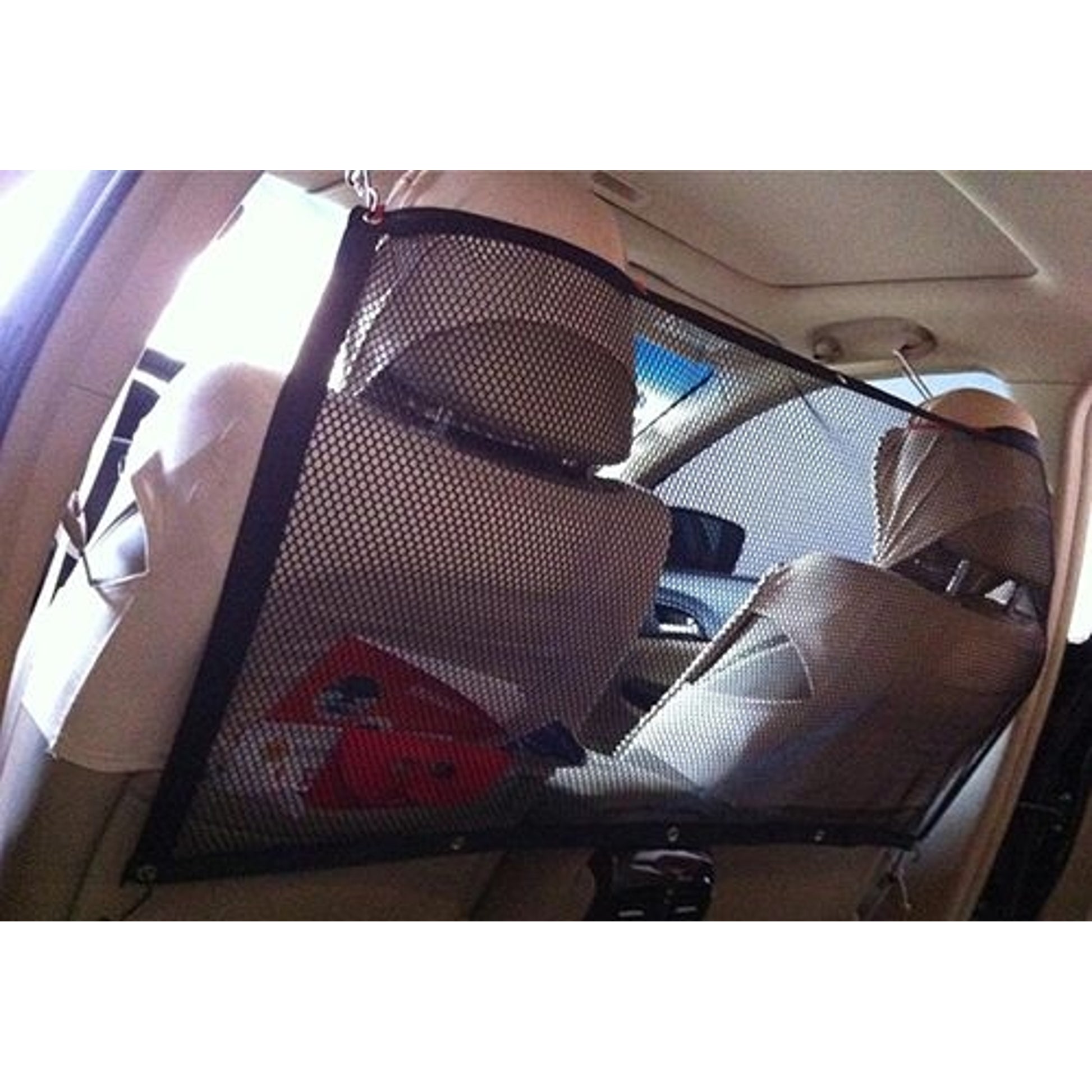 Pet Life Squared Easy-Hook Backseat Barrier