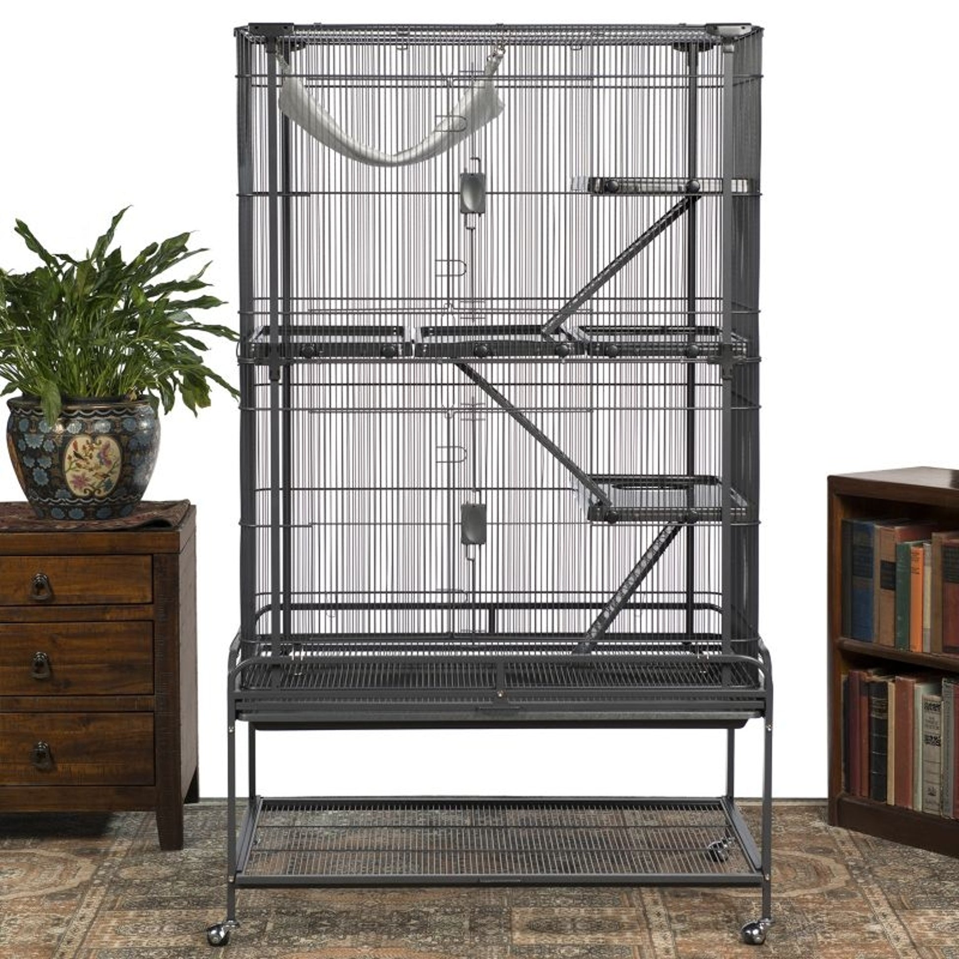 Prevue Deluxe Black Critter Cage