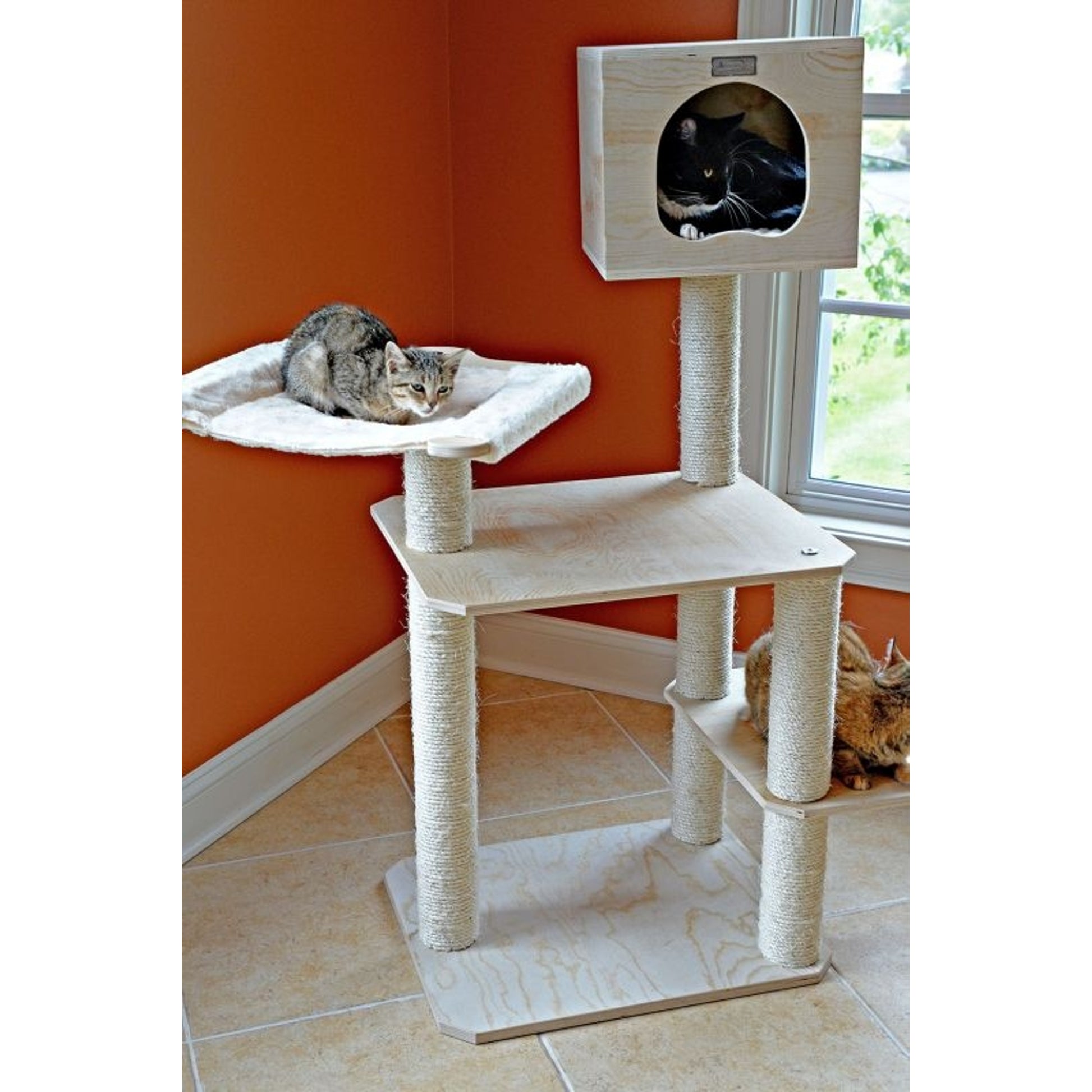 Armarkat Premium Real Wood Cat Tree 50in