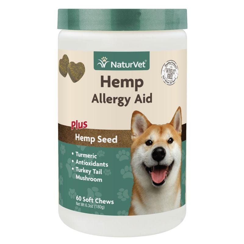 NaturVet Hemp Allergy Aid Dog Soft Chew