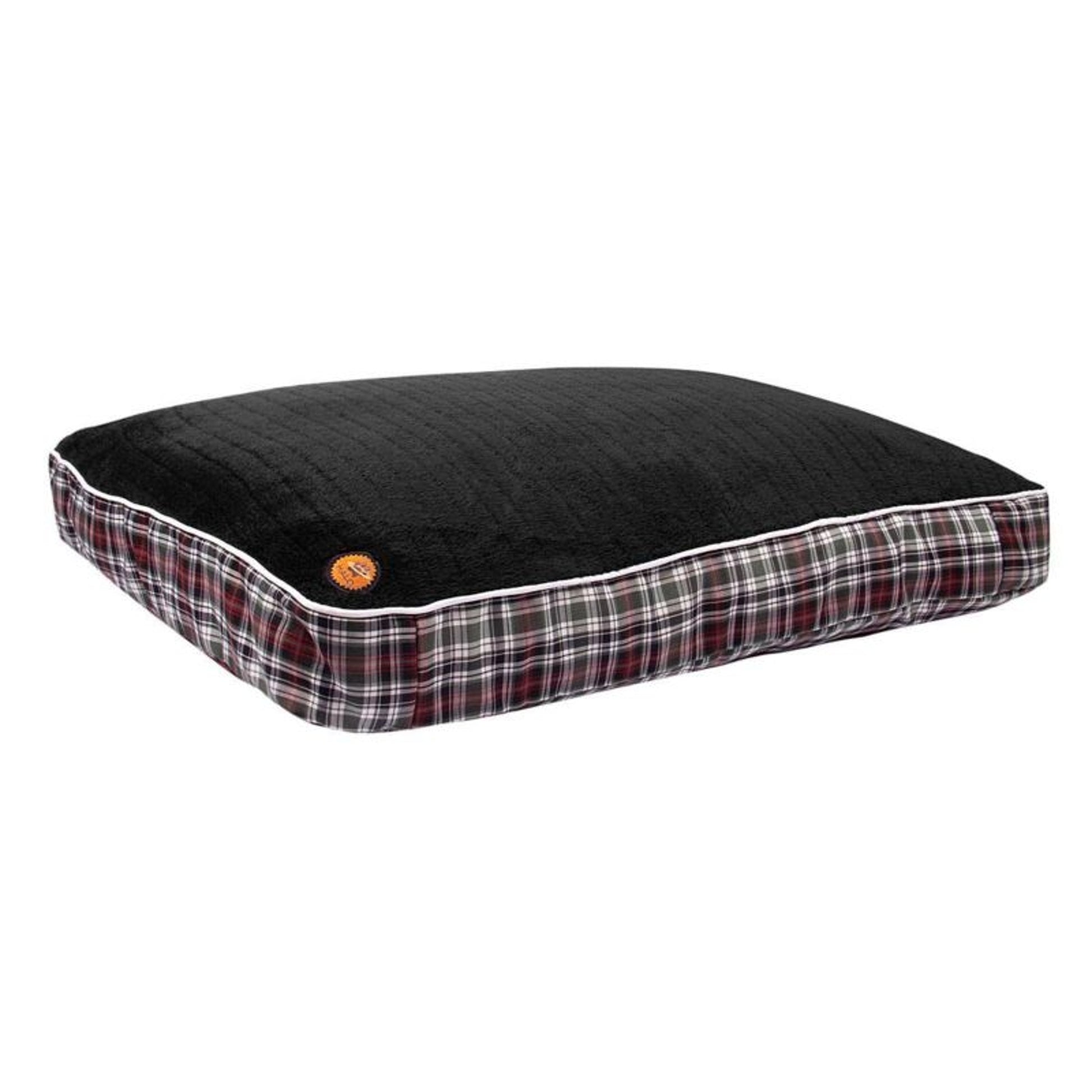 Halo Duck Green Plaid Rectangular Dog Bed