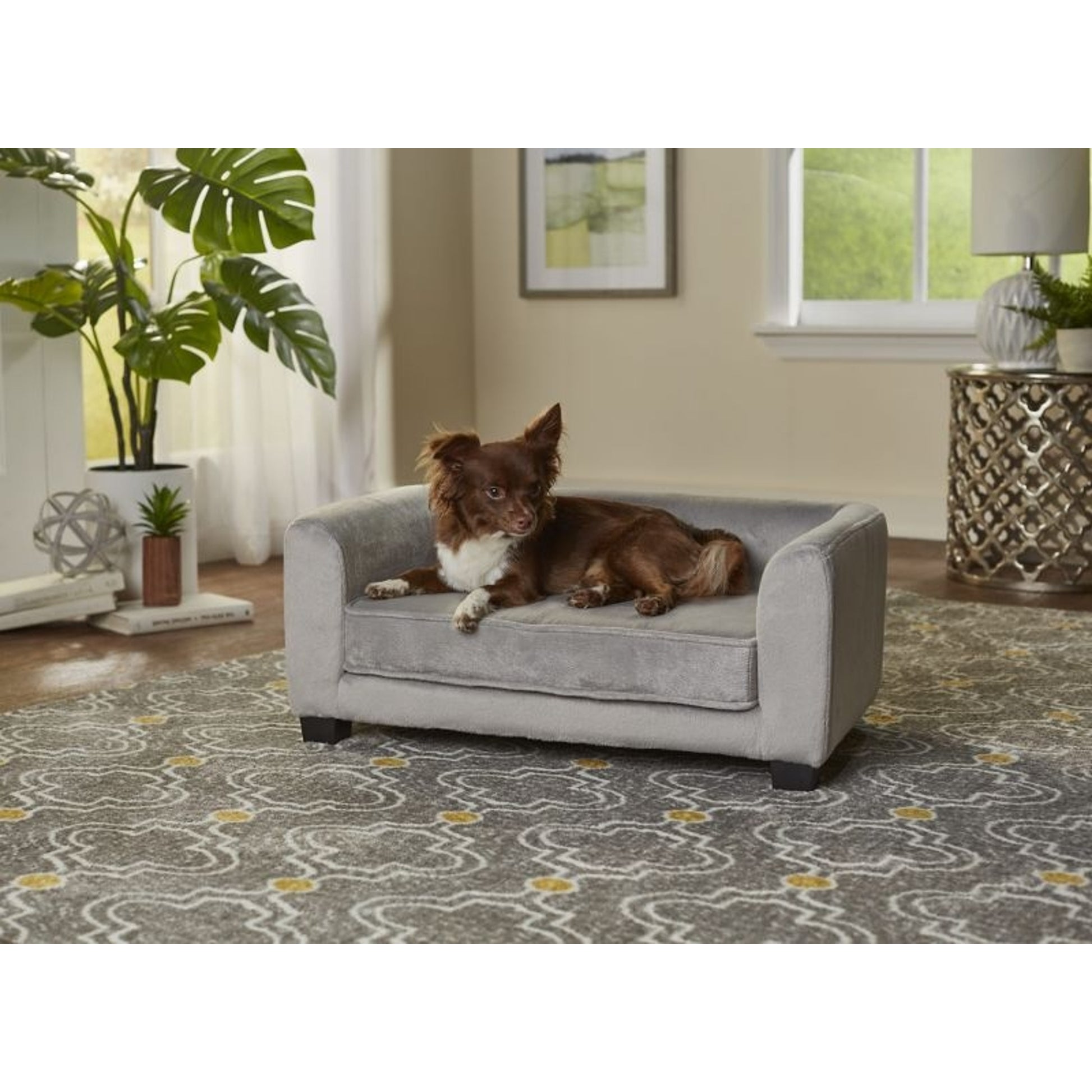 Enchanted Home Pet Surrey Gray Pet Sofa Bed
