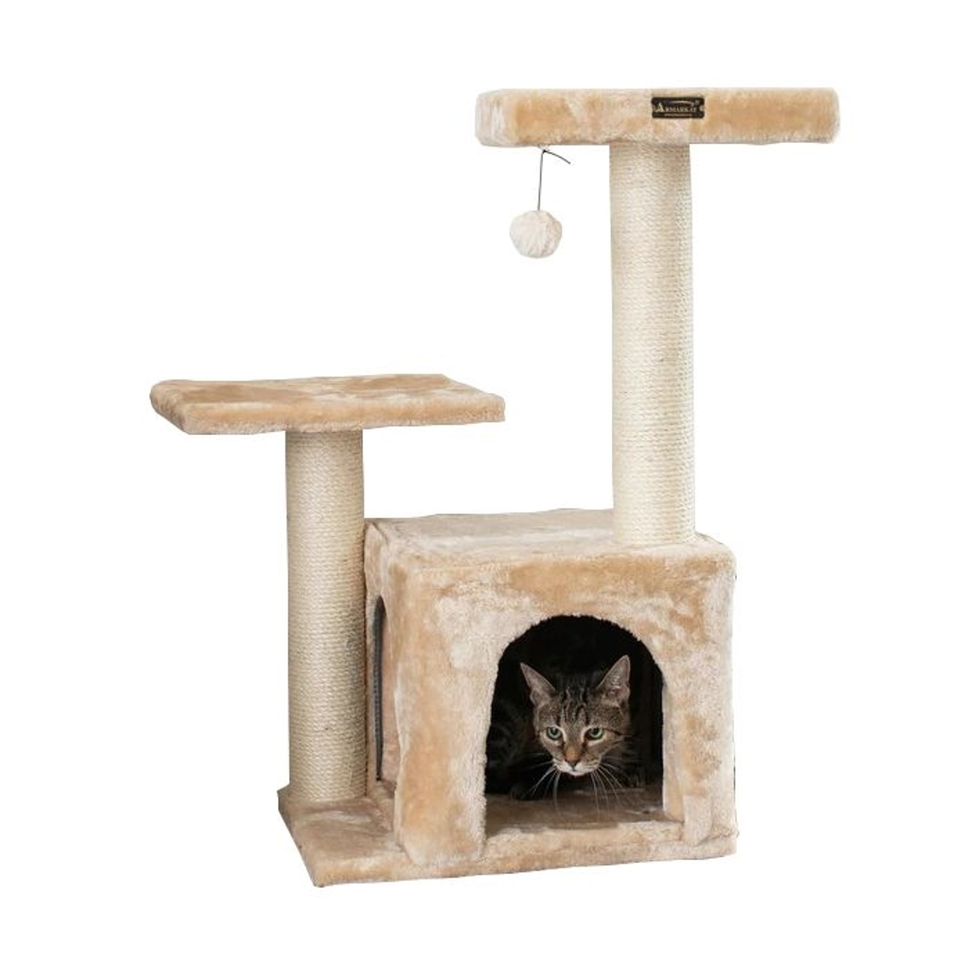 Armarkat A3207 Real Wood Cat Tree A3207 32in Beige