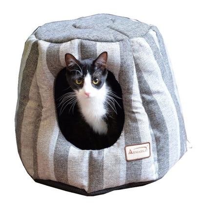 Armarkat Gray/Silver Cave Cat Bed