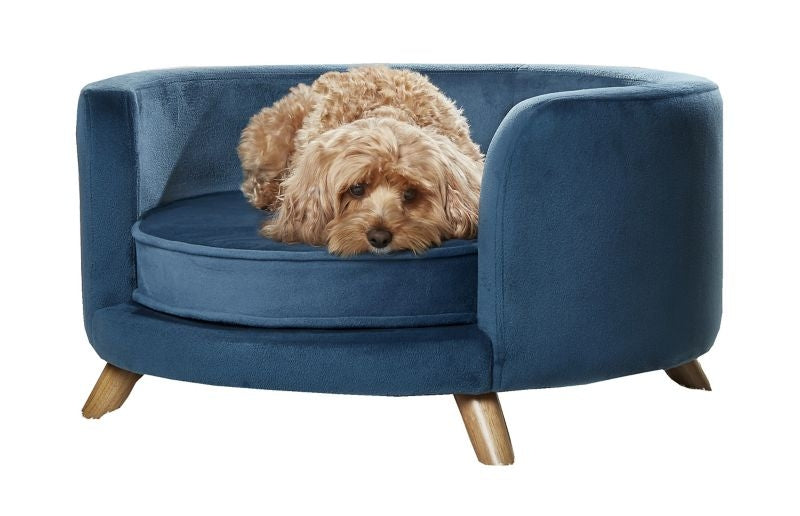 Enchanted Home Pet Rosie Peacock Blue Pet Sofa