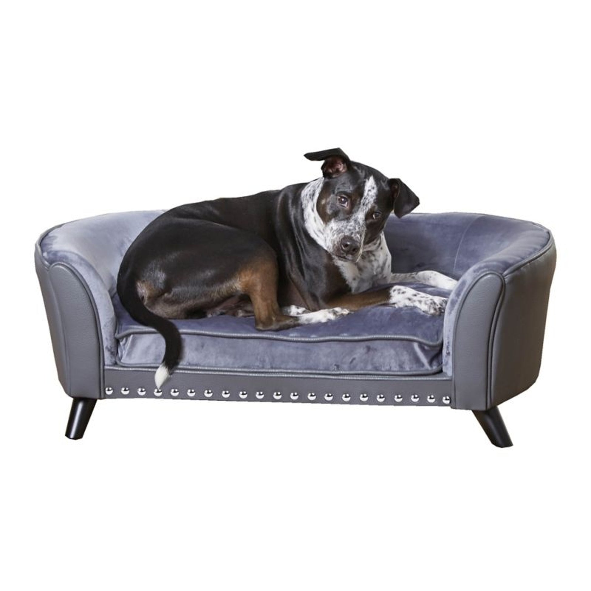 Enchanted Home Pet Paloma Pebble Gray Pet Sofa