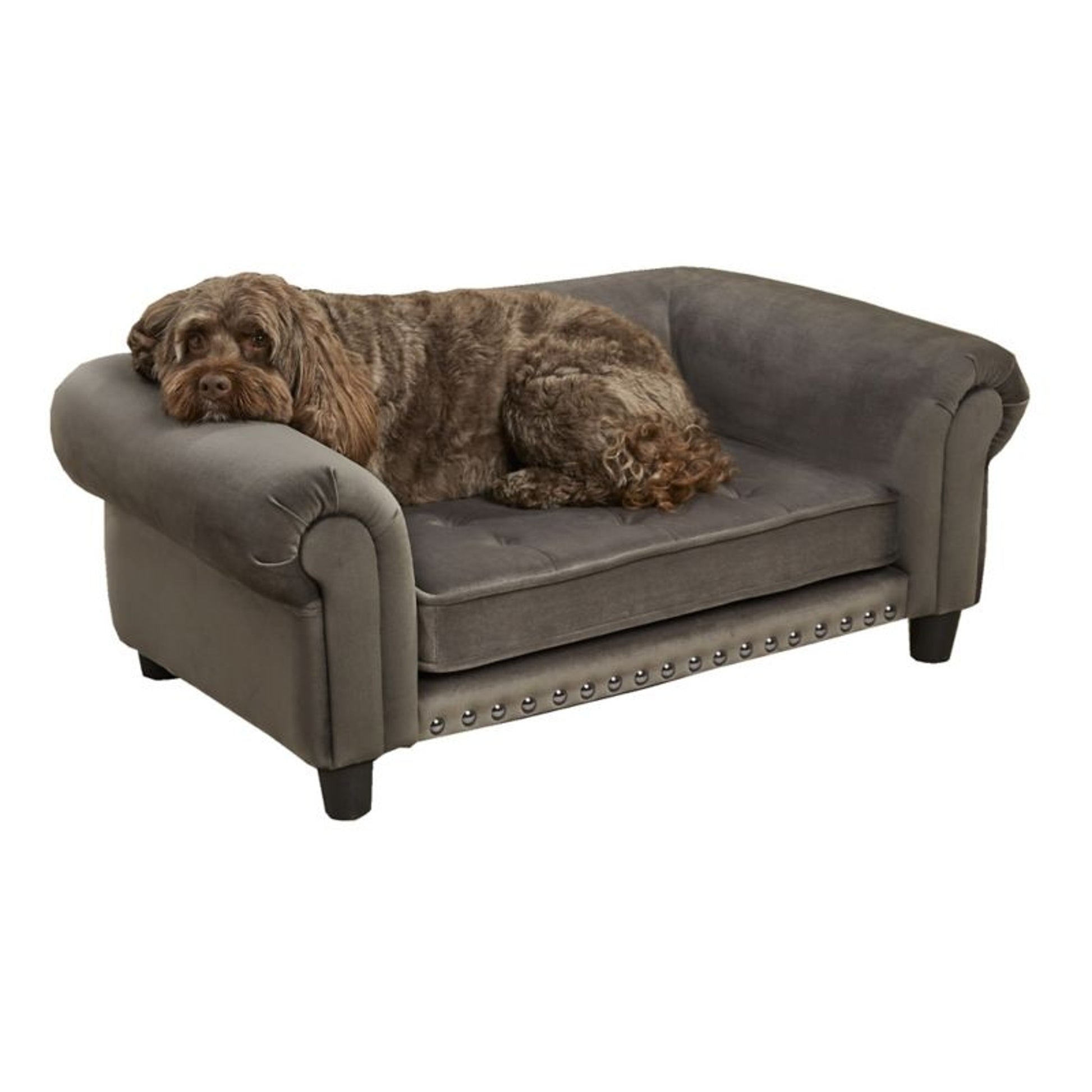 Enchanted Home Pet Chester Gray Pet Sofa