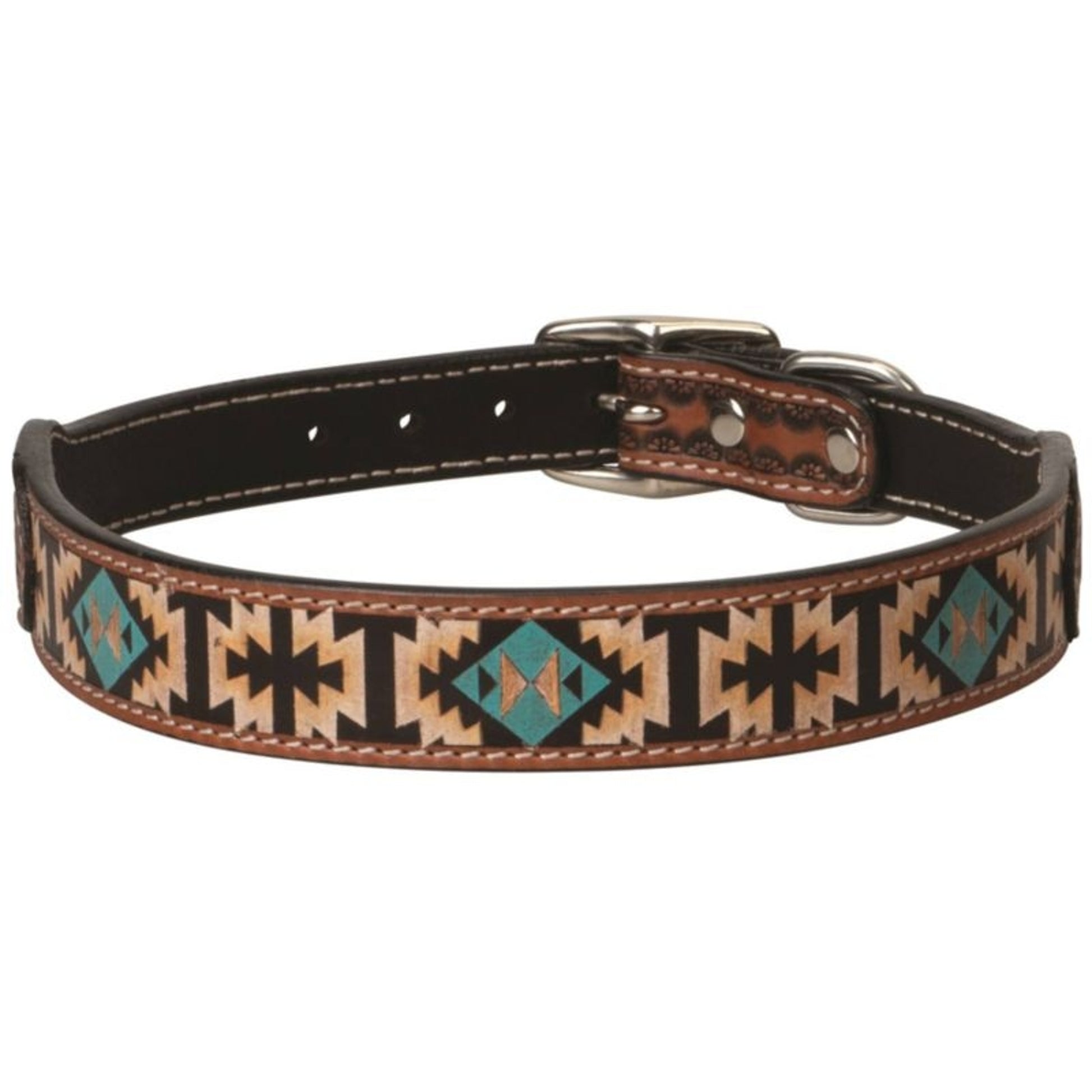 Weaver Painted Aztec Dog Collar