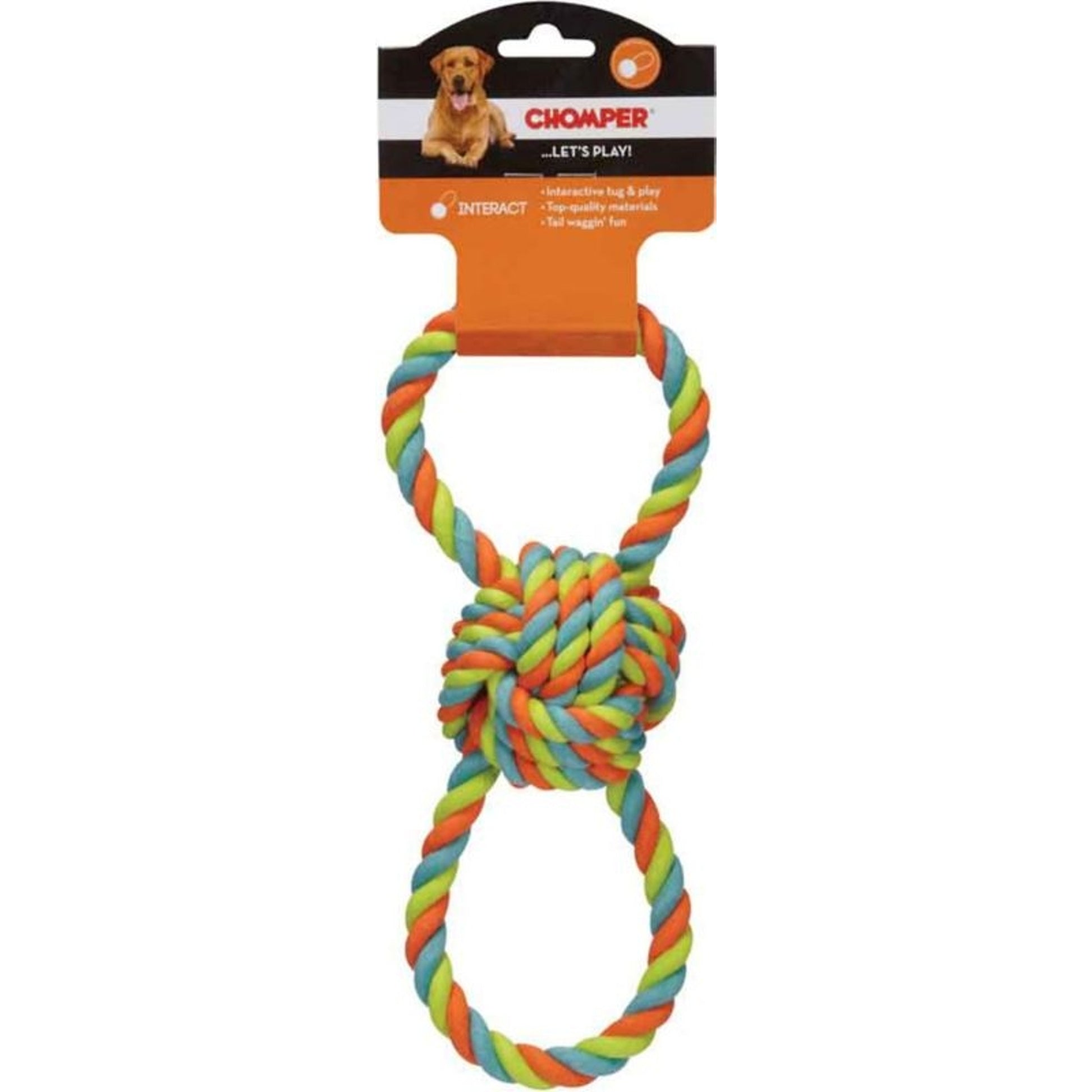 Chomper Figure 8 Rope Dog Toy