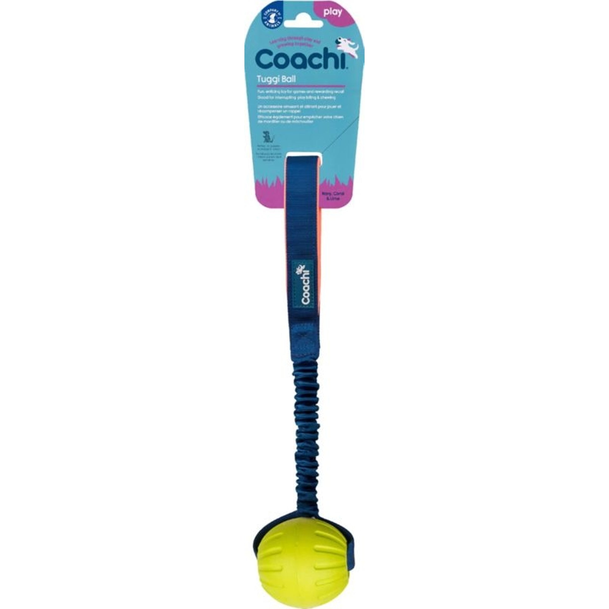 Coachi Tuggi Elastic Ball Super Tough Tug Toy
