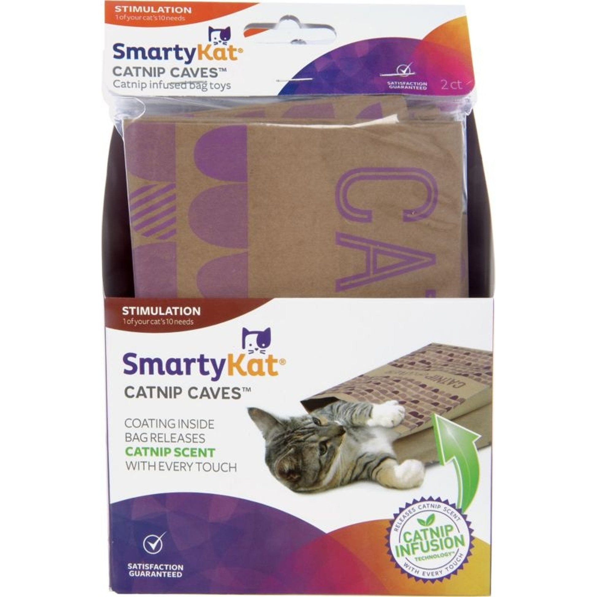 Smartykat Catnip Caves Infused Paper Bag Cat Toys