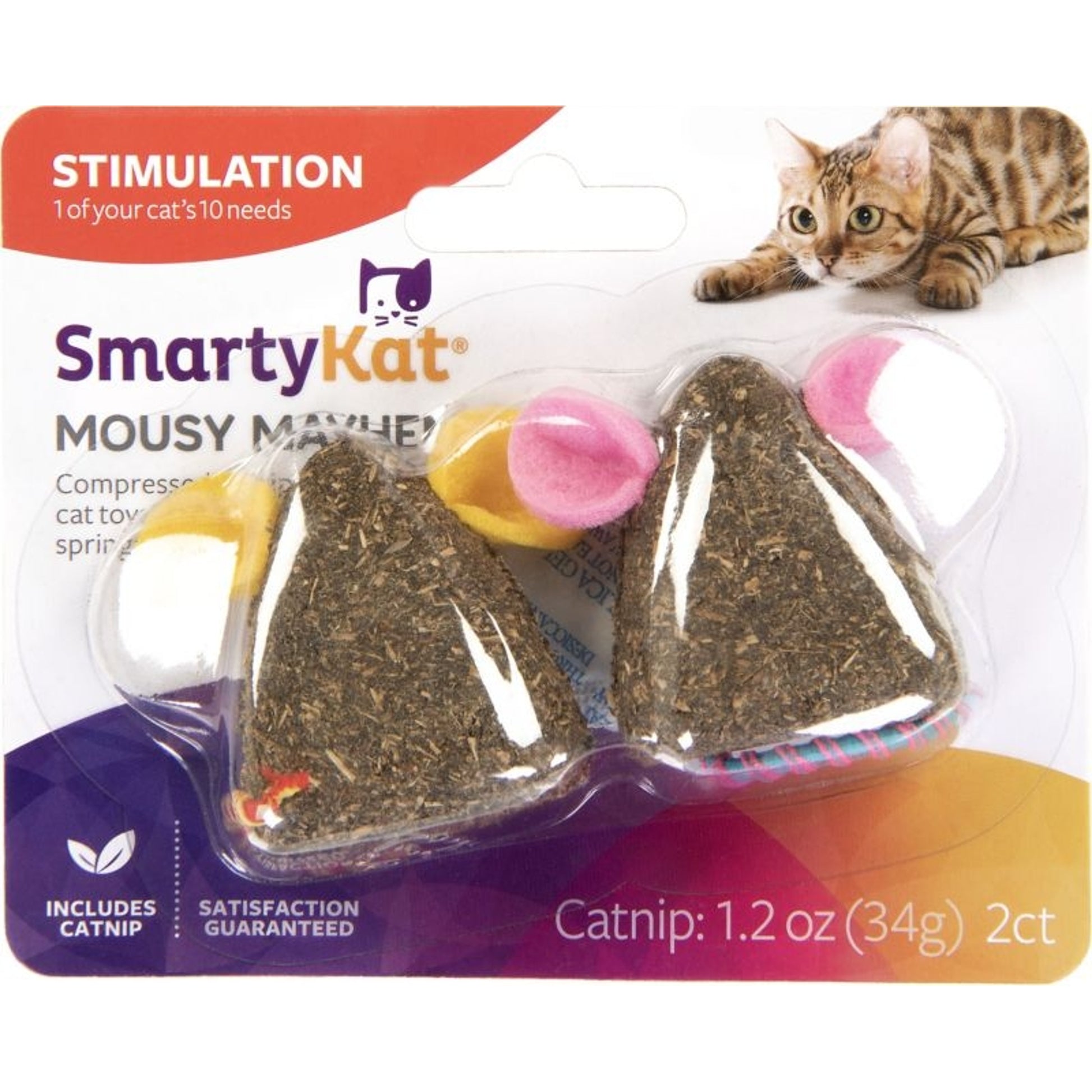 Smartykat Mousy Mayhem Compressed Mice Cat Toys