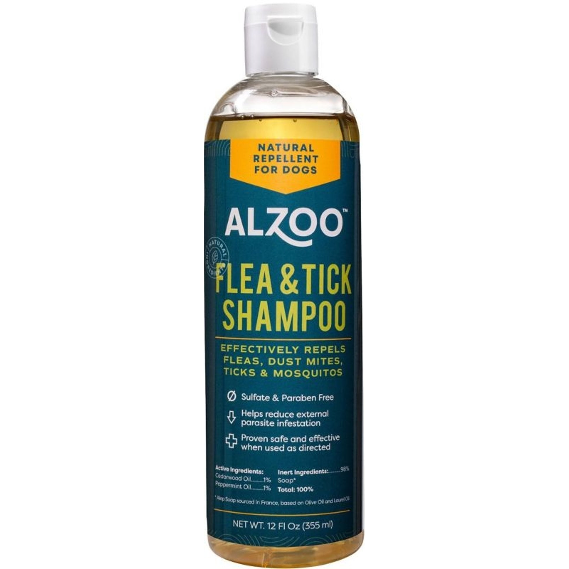 Alzoo Plant Based Flea And Tick Shampoo 12 Oz