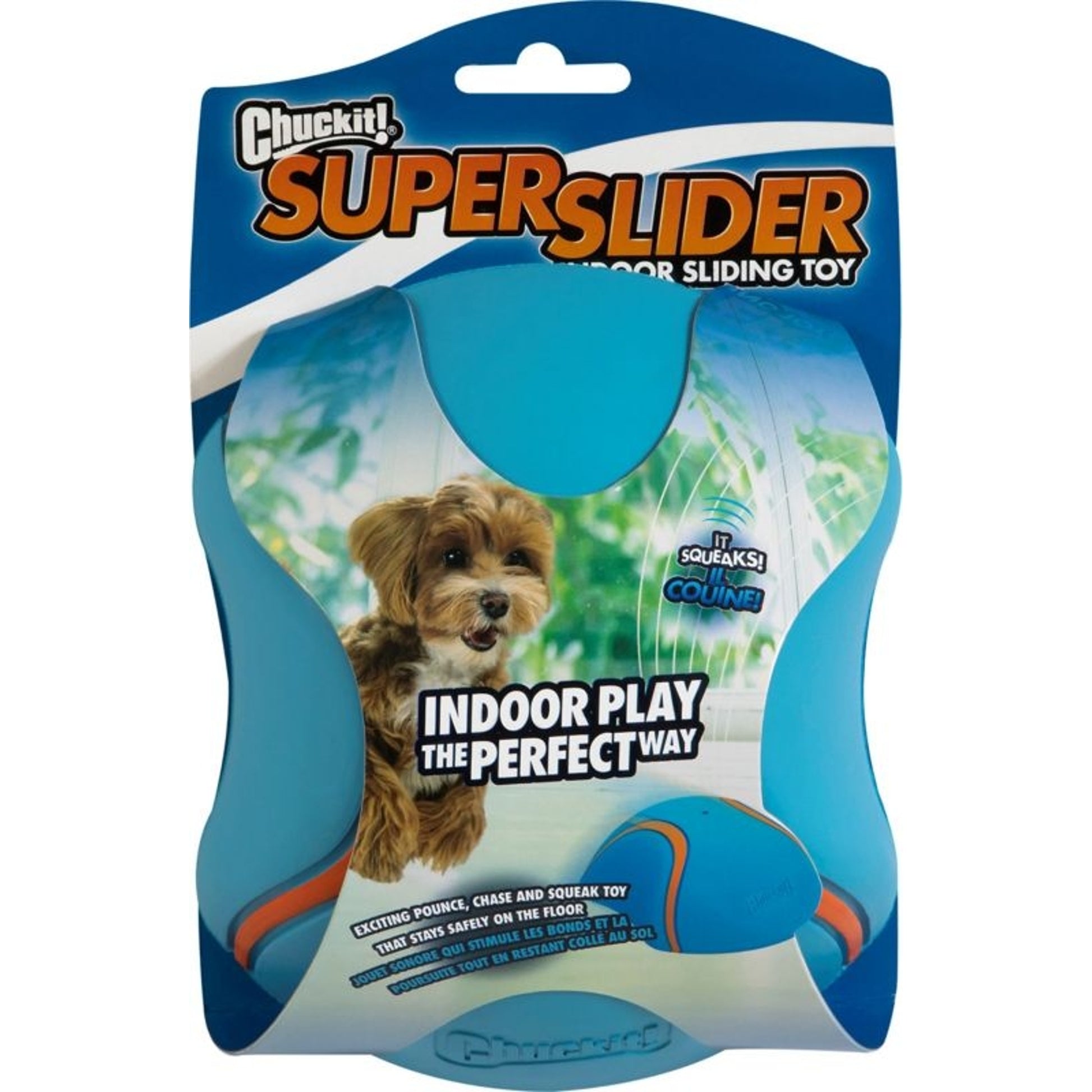 Chuckit Indoor Super Slider Dog Toy W2 Blue