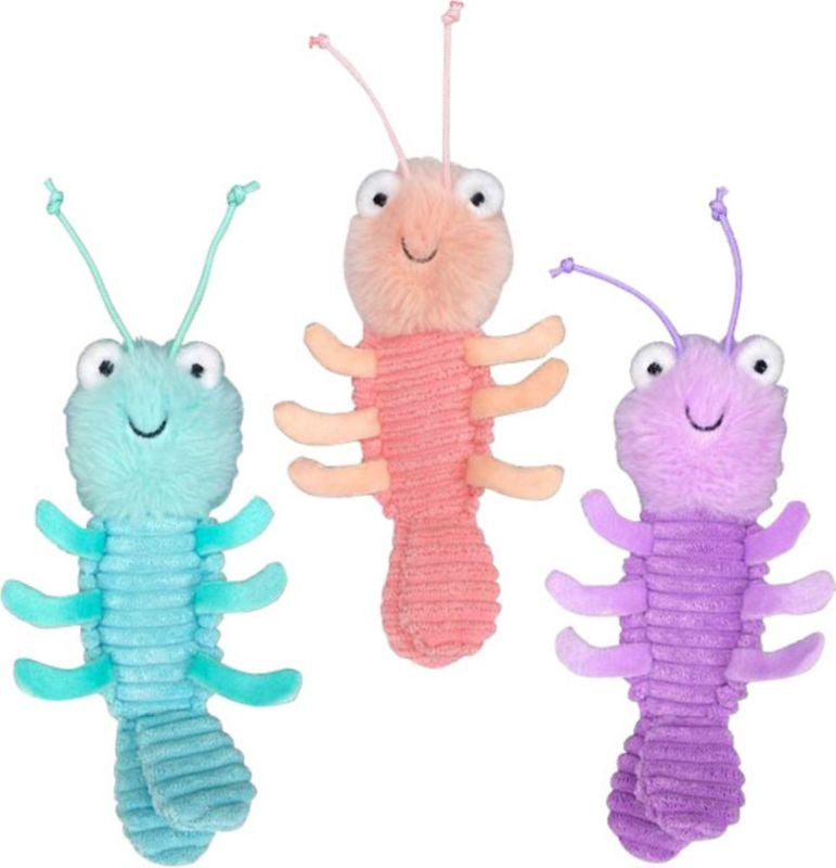 Multipet Gumbo Shrimp Plush Dog Toy