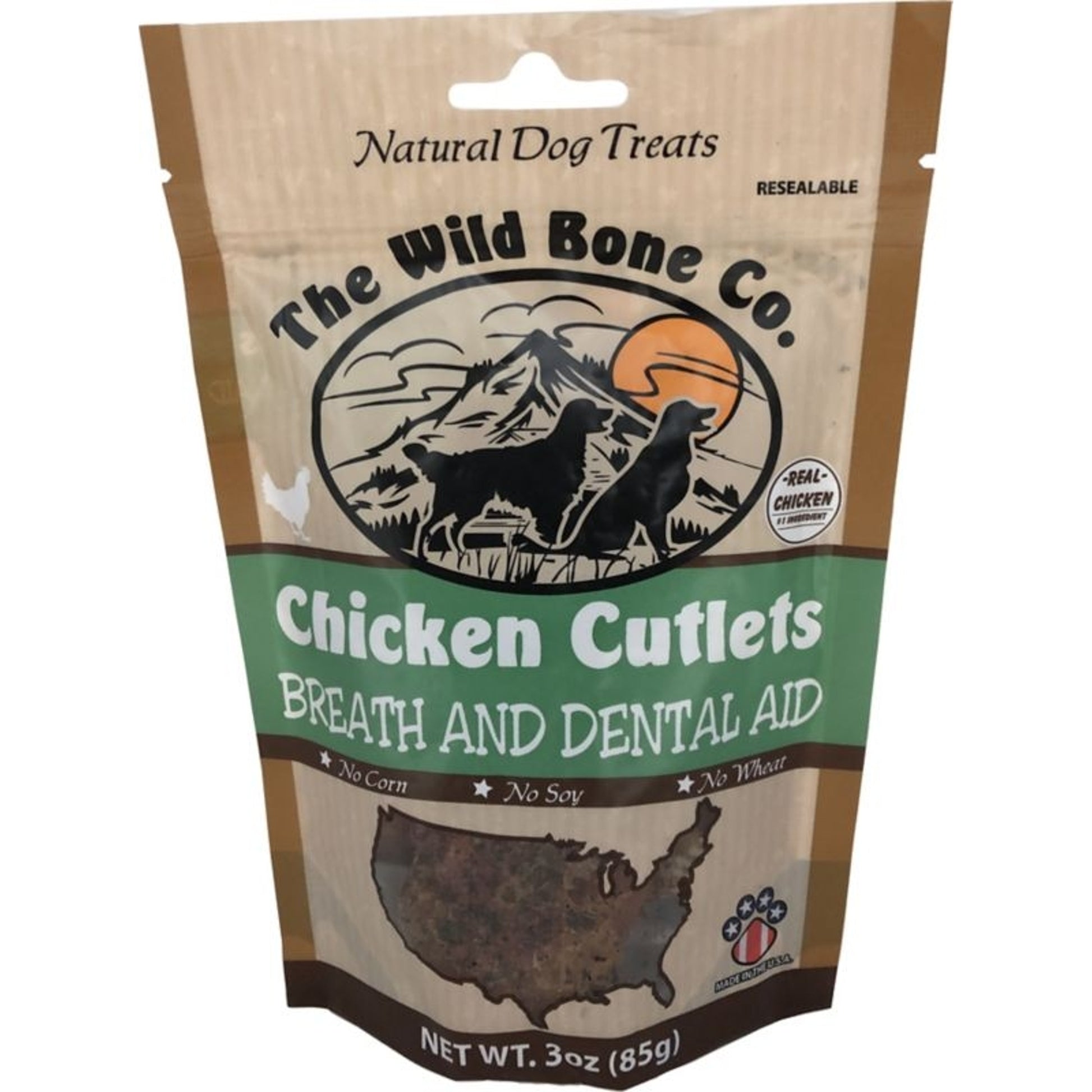 Chicken Cutlets Dog Treat Breath Dental Aid 2.7oz
