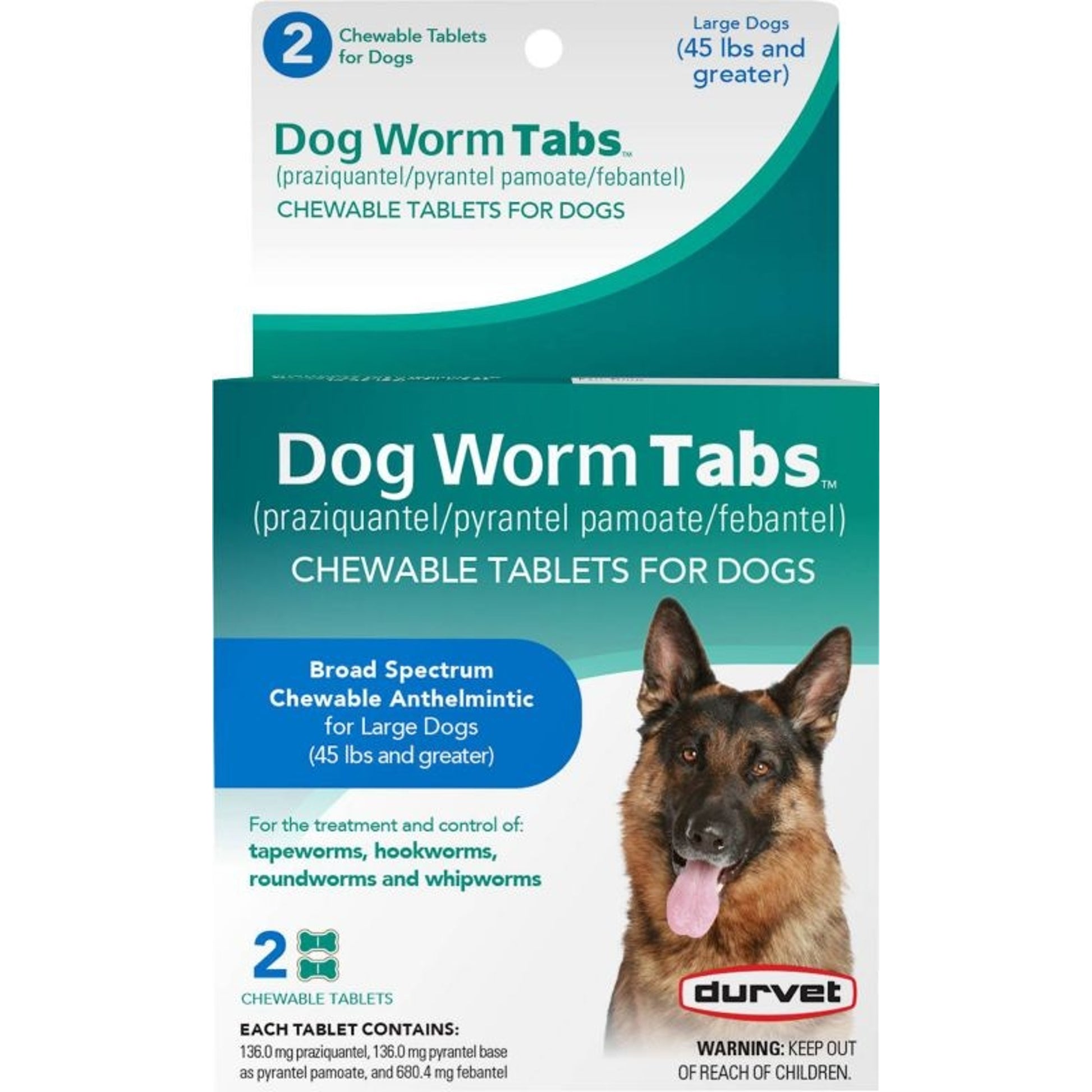 Durvet Dog Worm Chewable Tabs