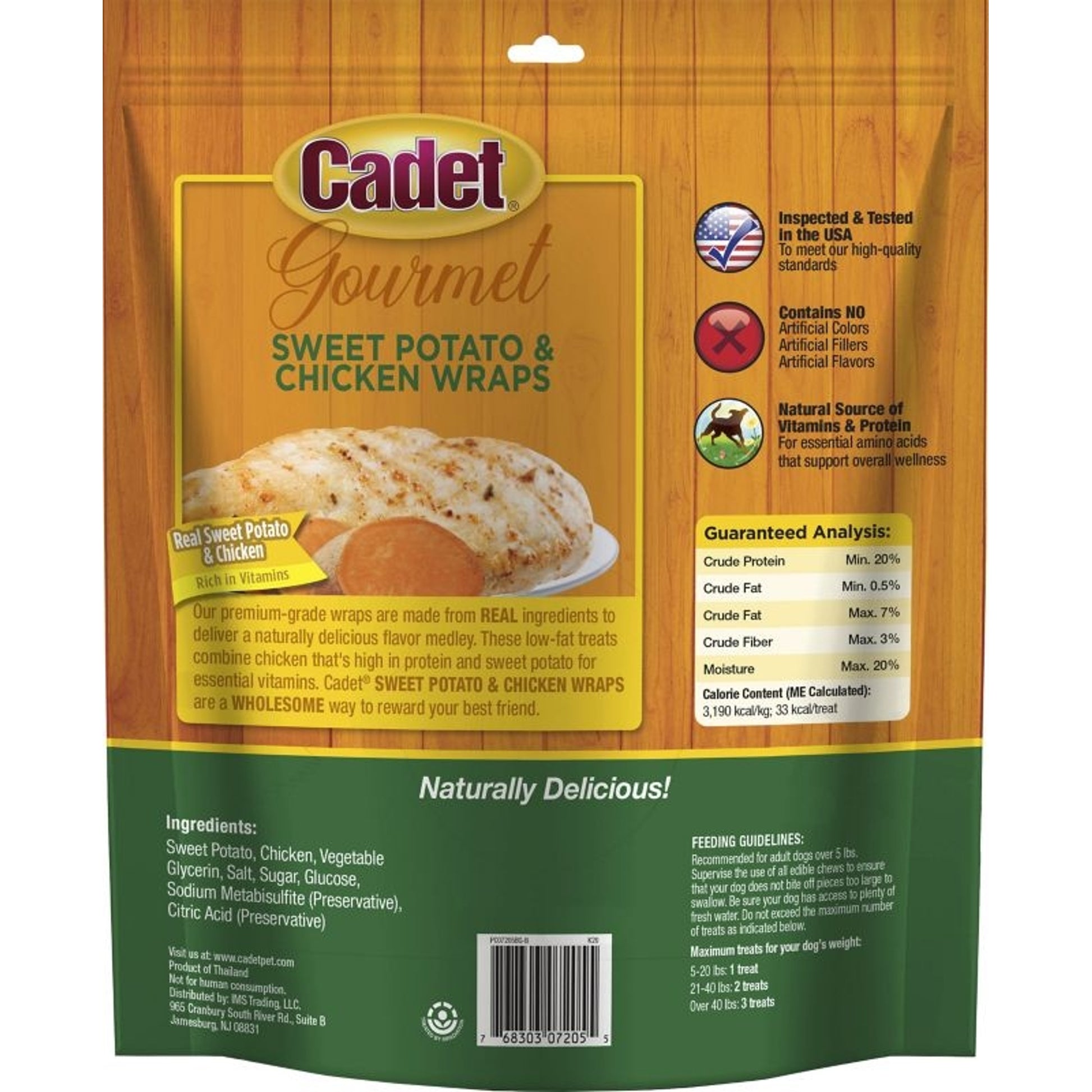 Cadet Gourmet Wraps - Sweet Potato Chicken 14oz