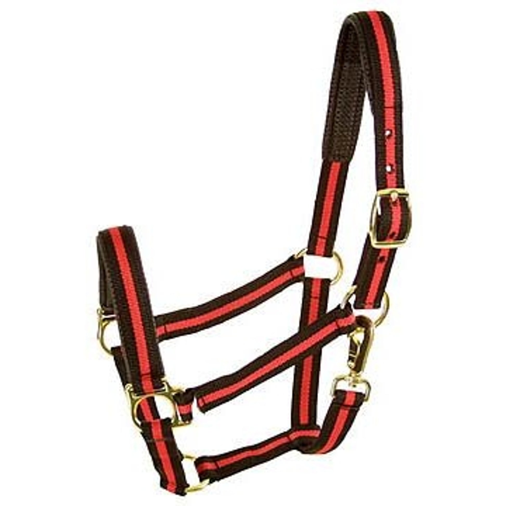 Padded No Rub Striped Poly Halter