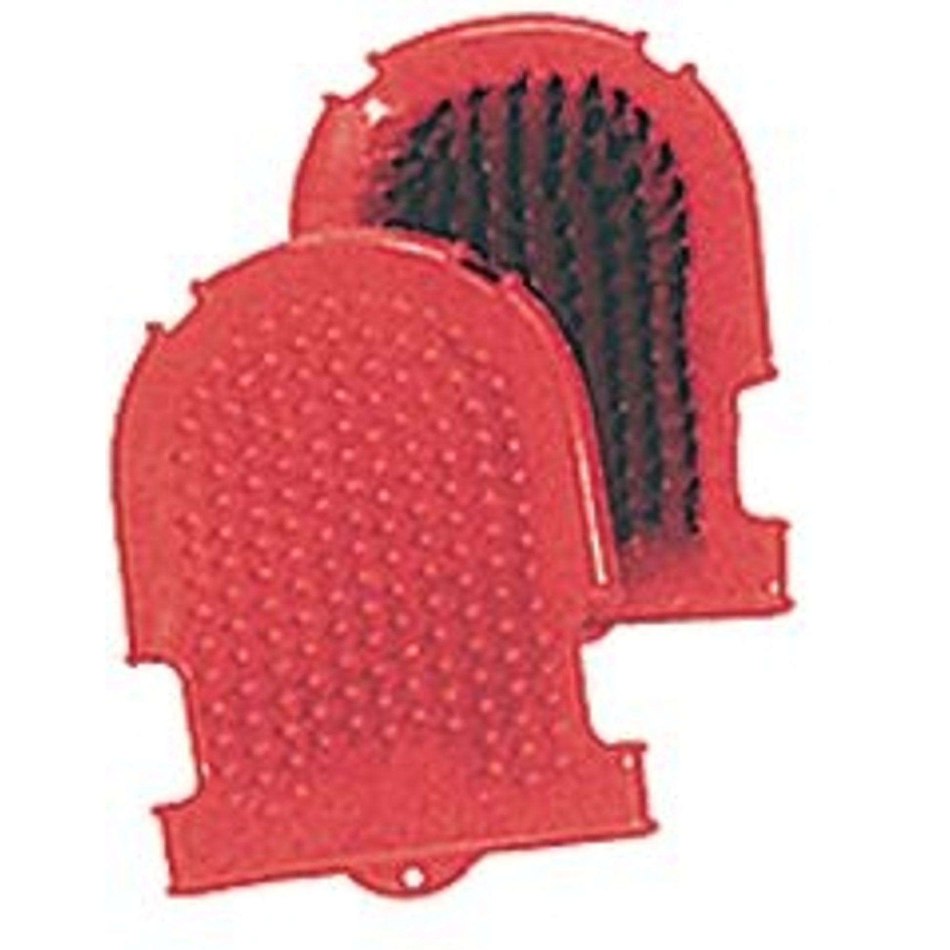 Grooming Mitt And Brush Combo Horseshoe Shaped Bla