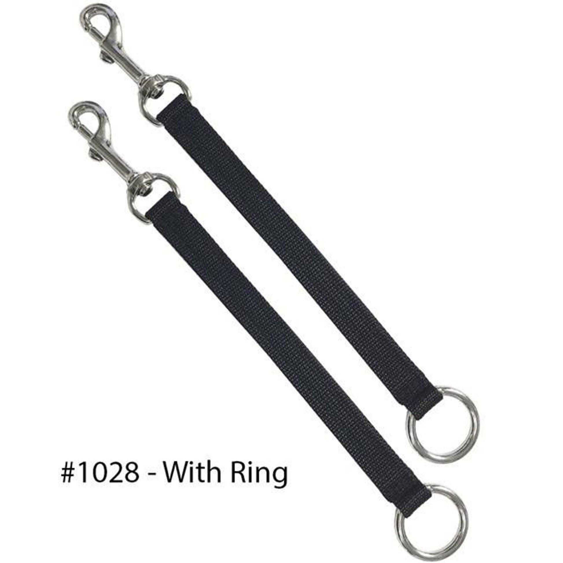 Jacks Coupler Safety Straps With Rings Black